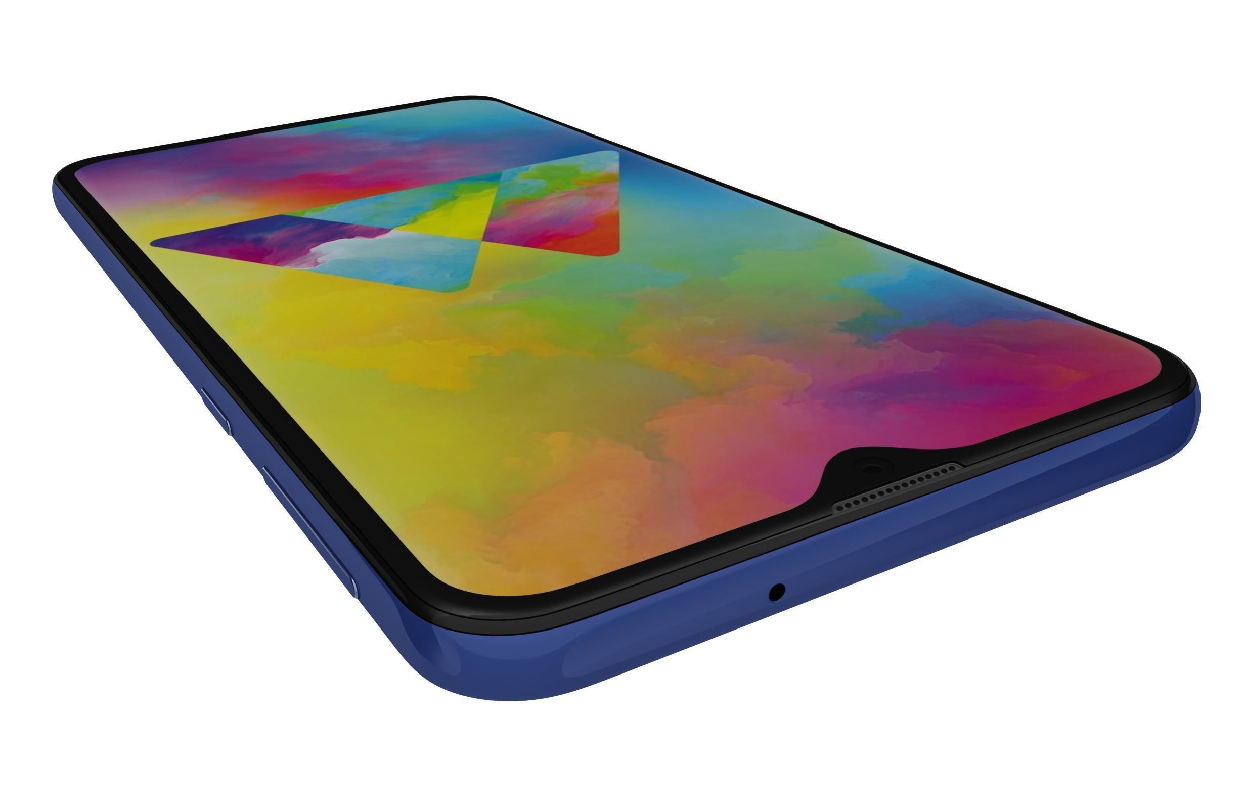 Samsung Galaxy M20 Blue 3D model_11