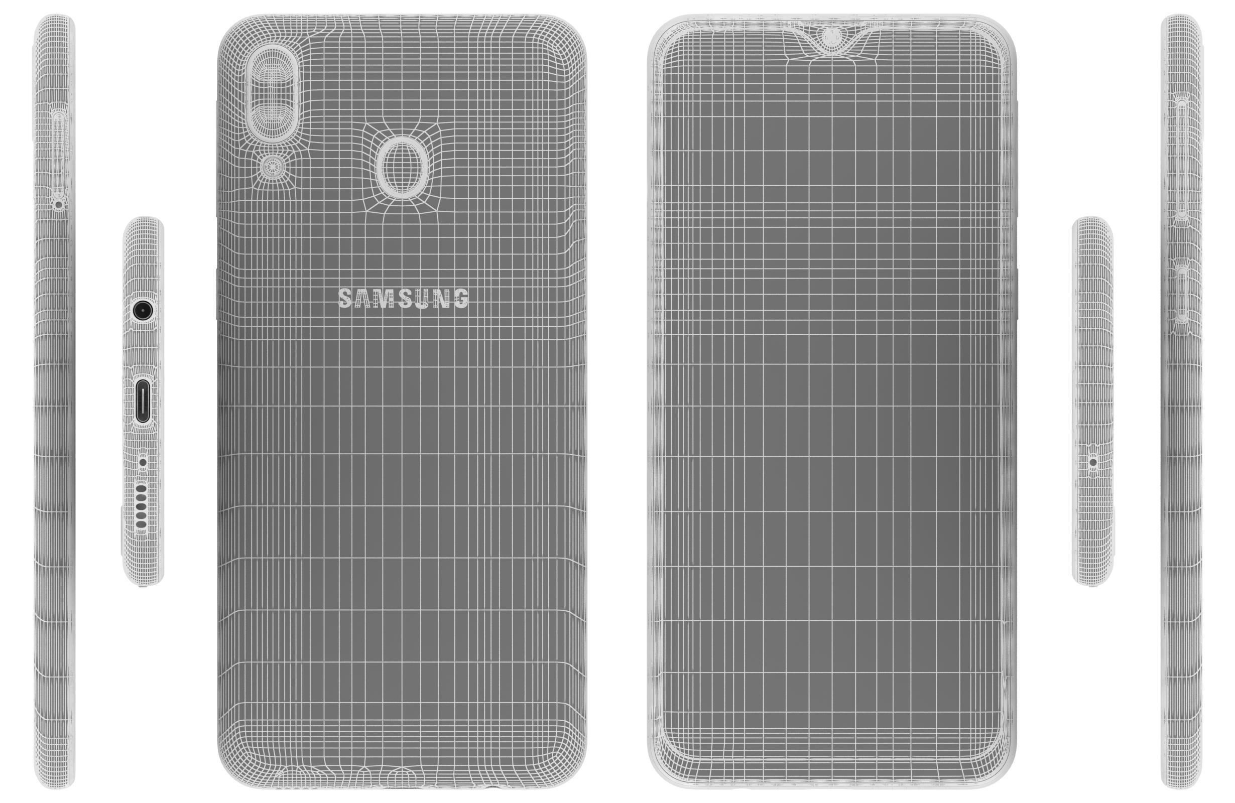 Samsung Galaxy M20 Blue 3D model_13