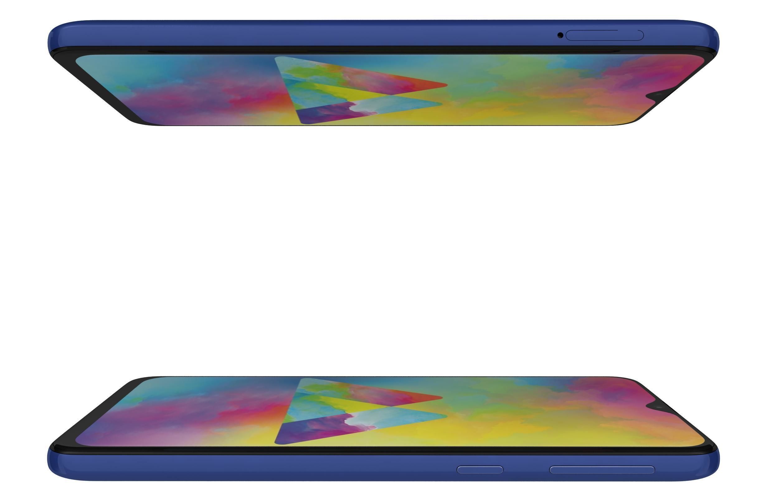 Samsung Galaxy M20 Blue 3D model_2