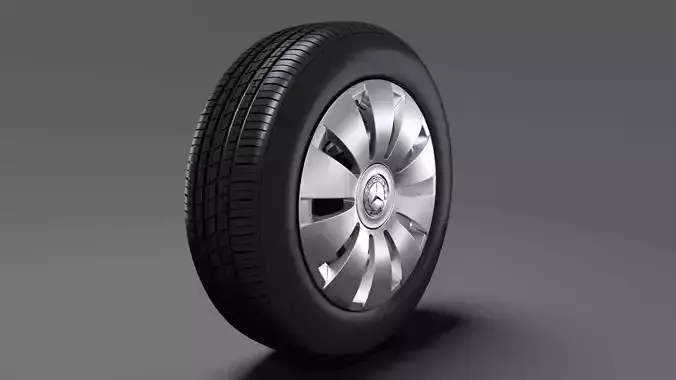 Mercedes Benz Citan Van wheel 2017 3D model