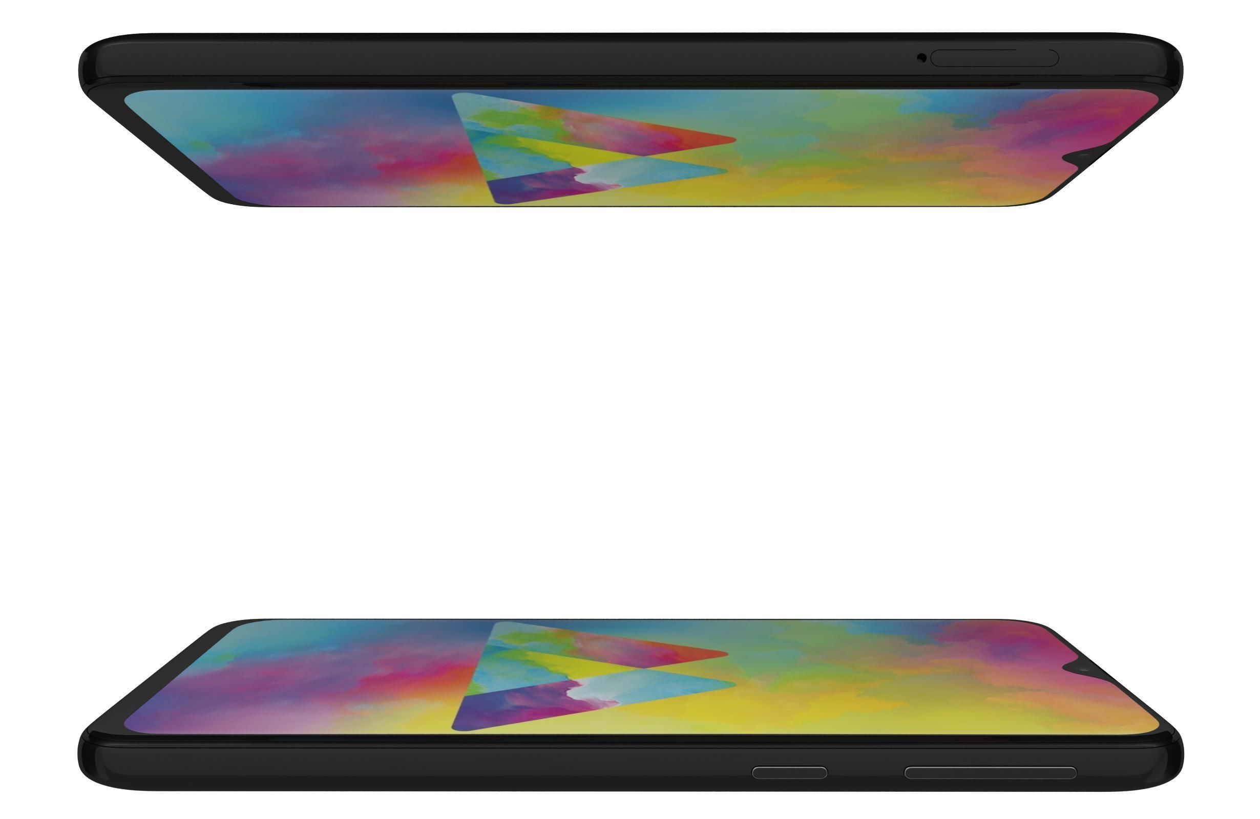 Samsung Galaxy M20 Black 3D model_4