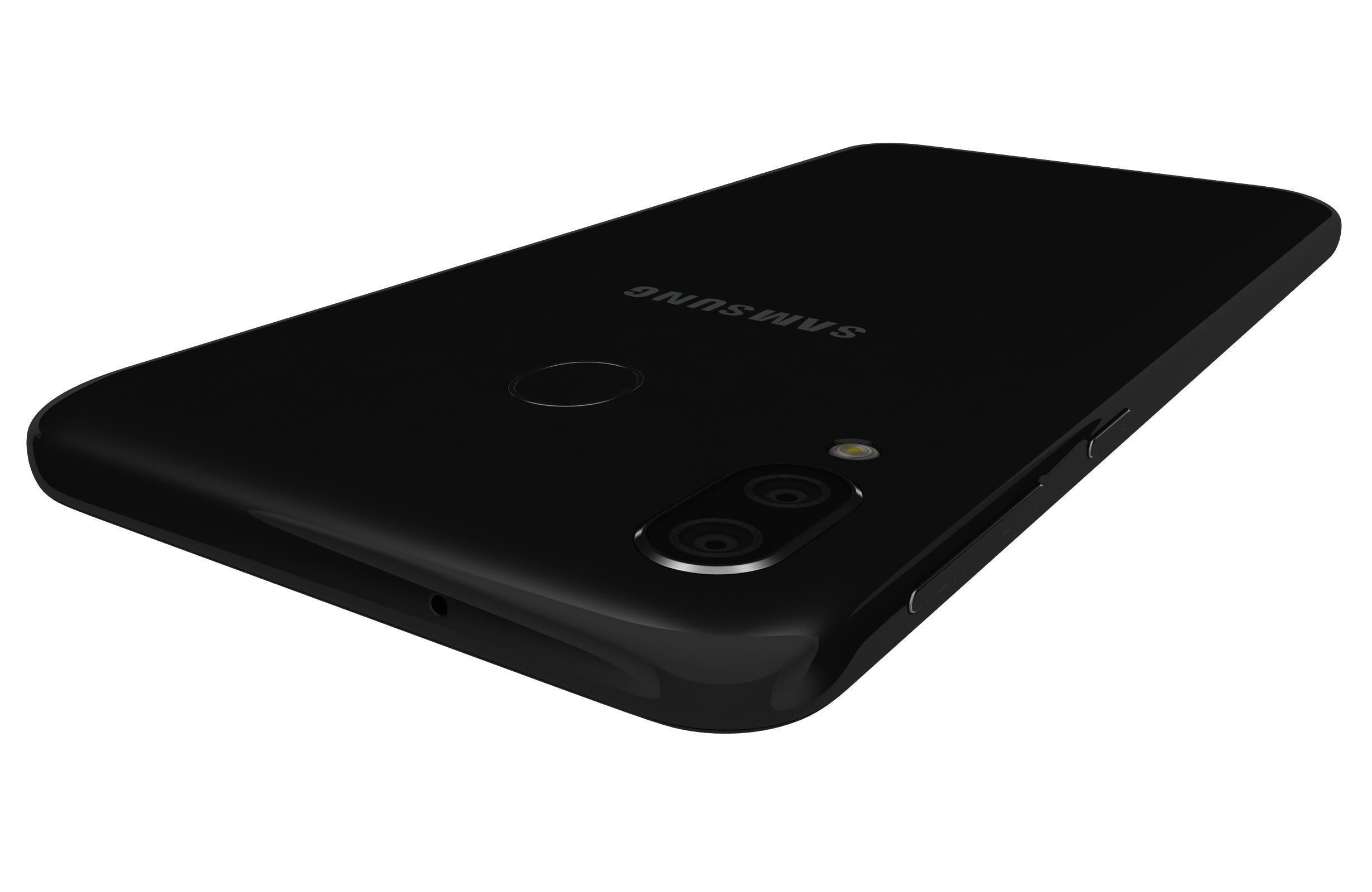Samsung Galaxy M20 Black 3D model_11