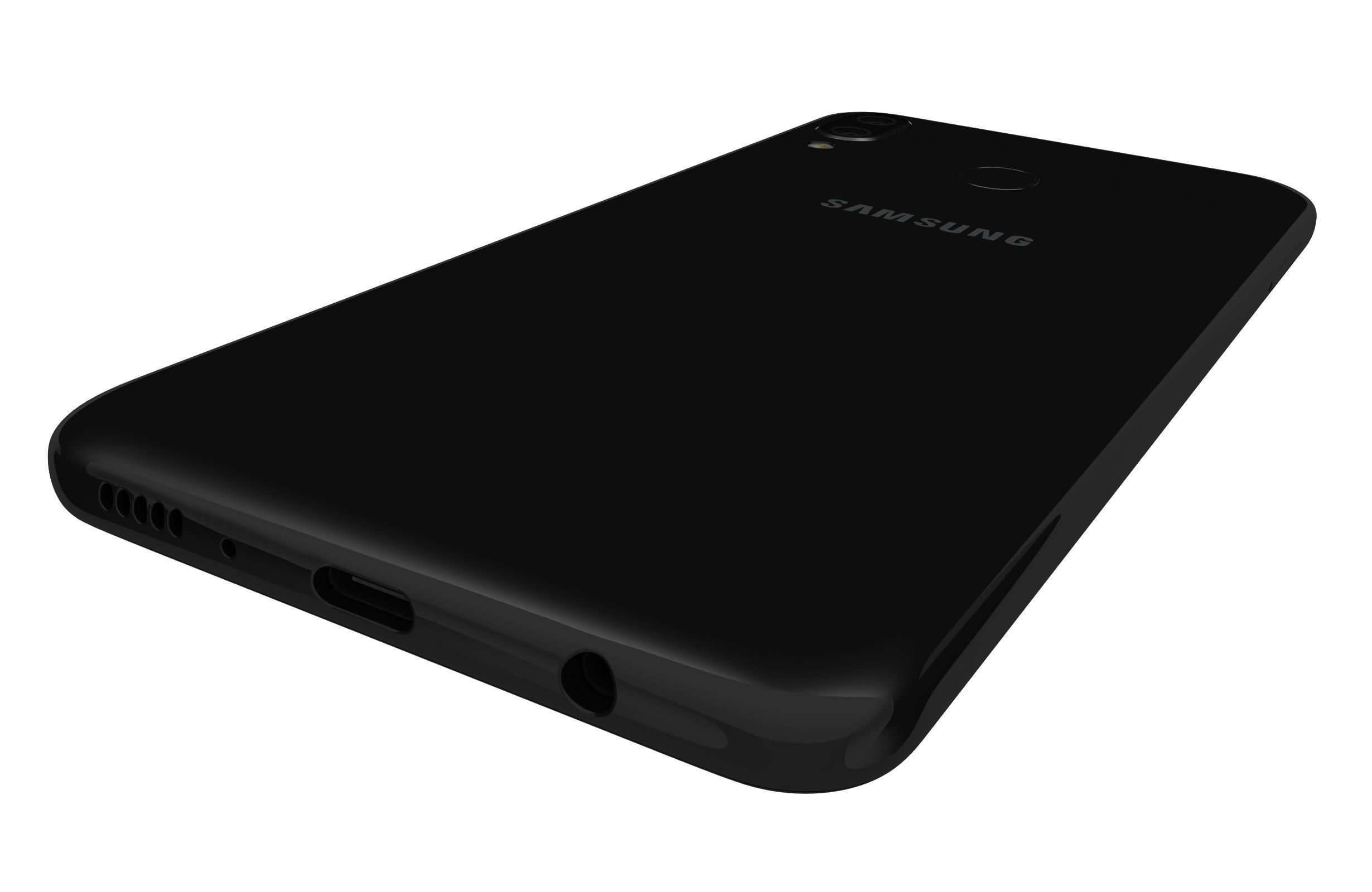 Samsung Galaxy M20 Black 3D model_10