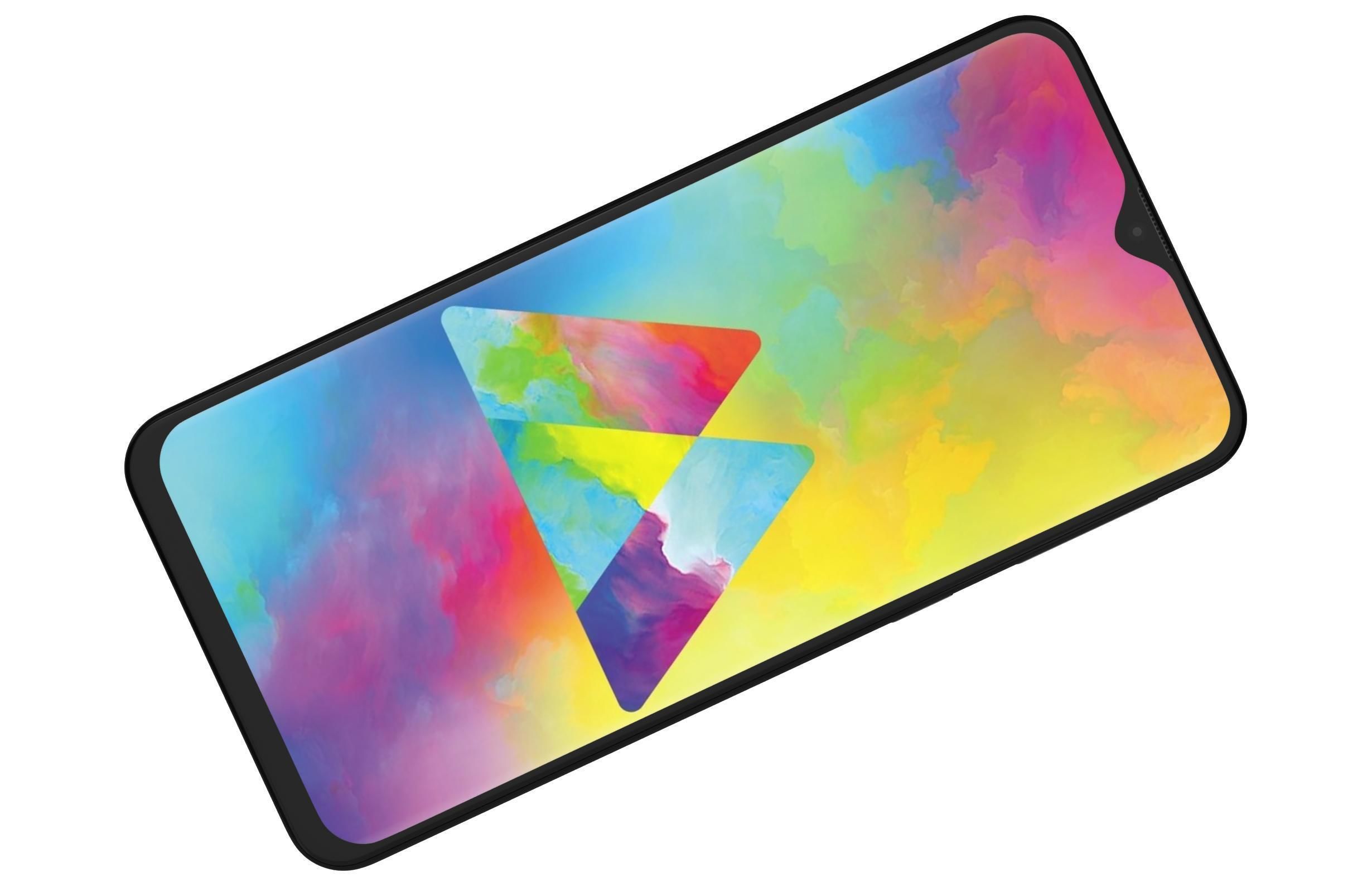 Samsung Galaxy M20 Black 3D model_6