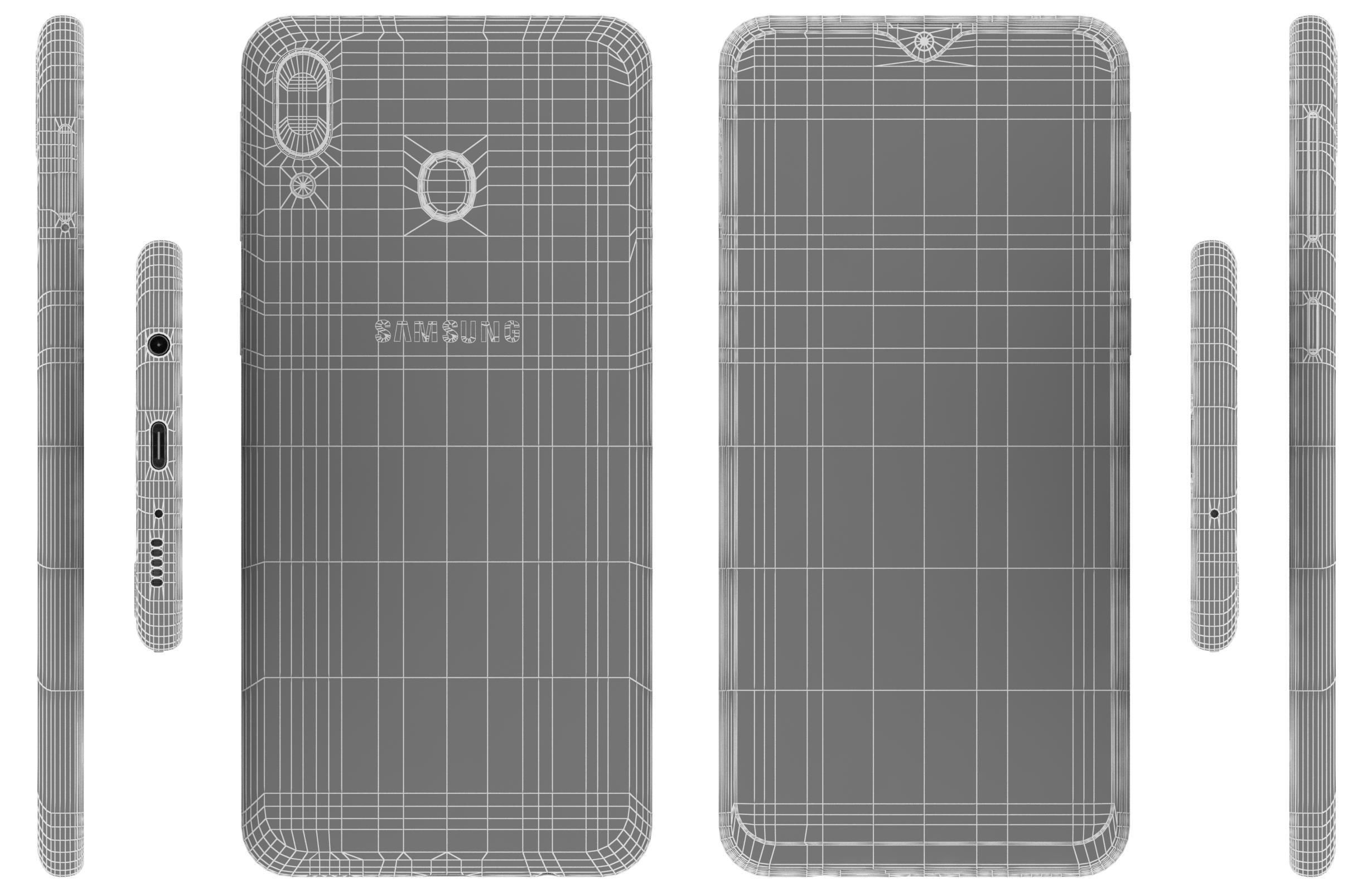 Samsung Galaxy M20 Black 3D model_12