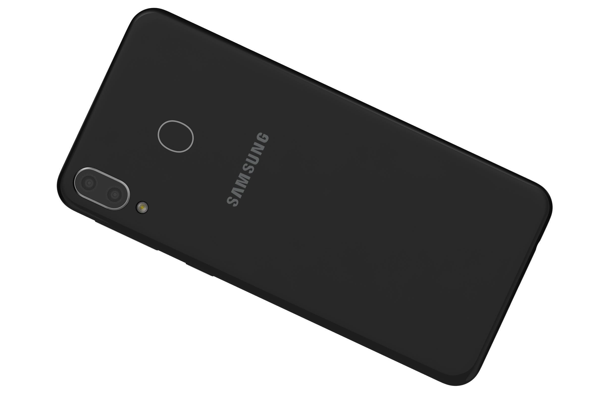 Samsung Galaxy M20 Black 3D model_7