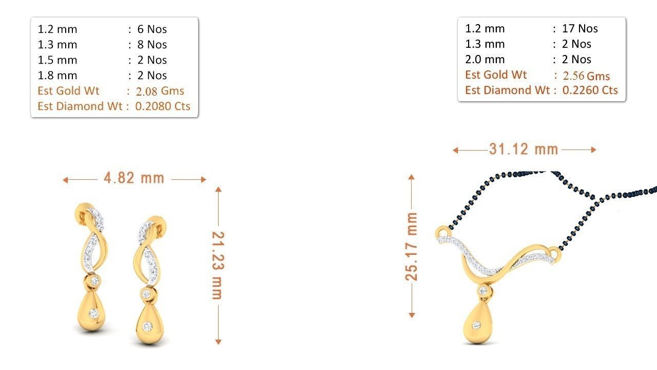 90 Pendant Earrings Set 3dm Stl printable 3D print model_80