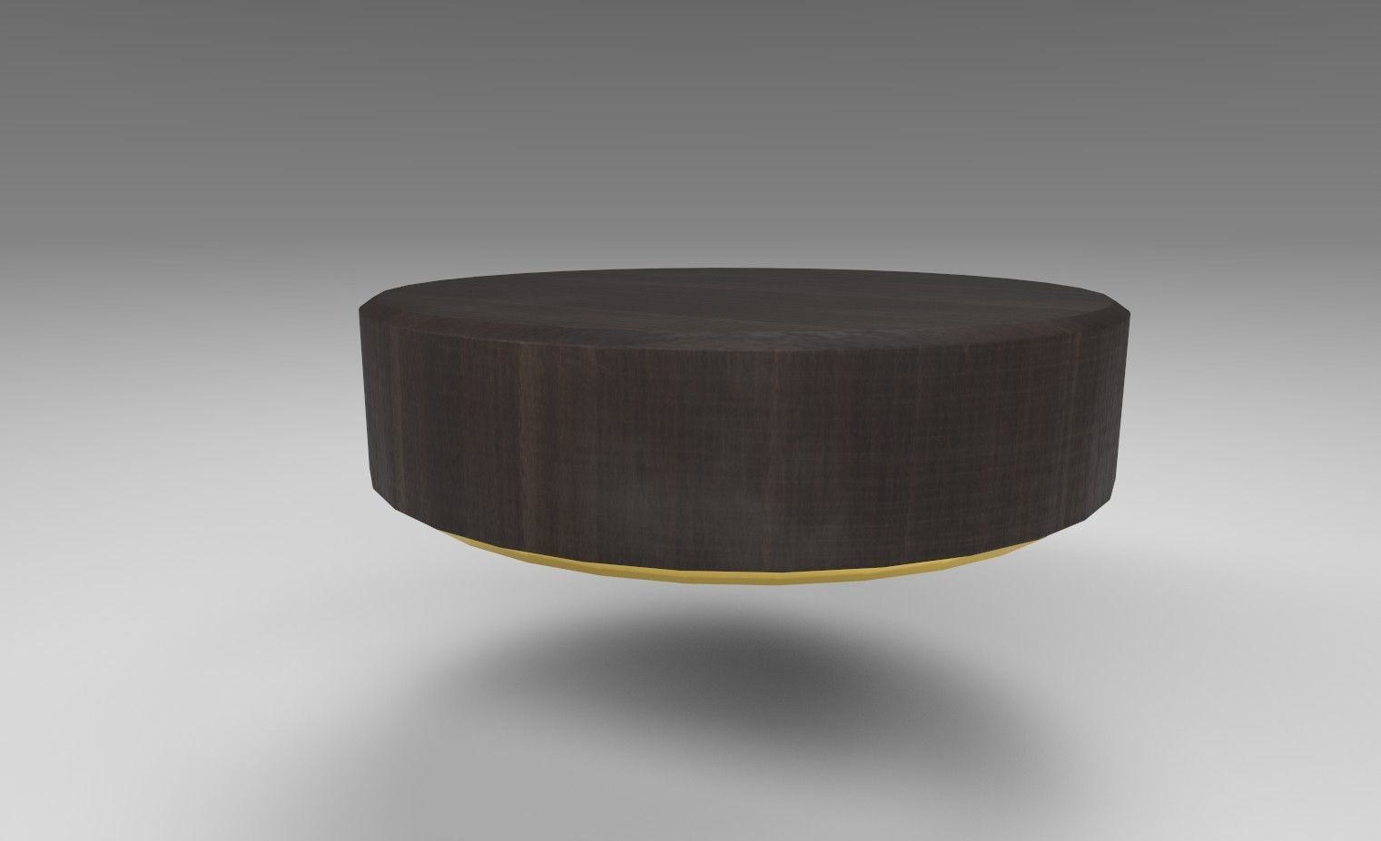 Coffee Tables Gong Low-poly 3D model_1