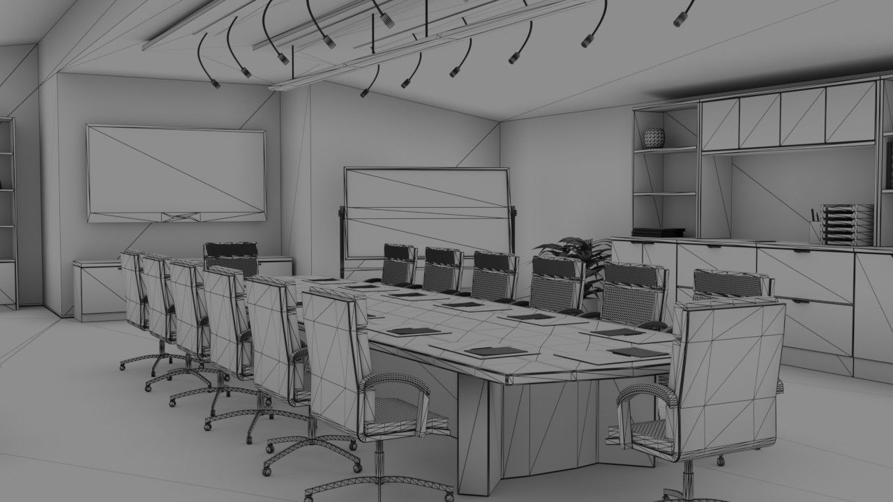 Conference room 3D model_5