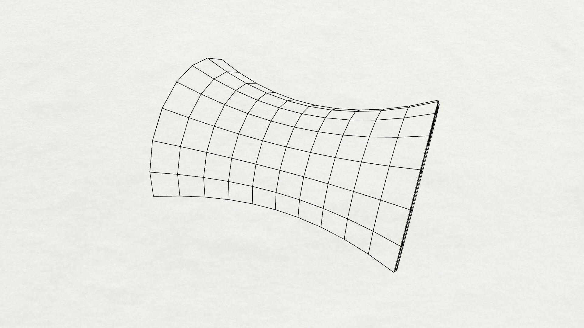 Architectural spaceframe arched structure  3D model_20