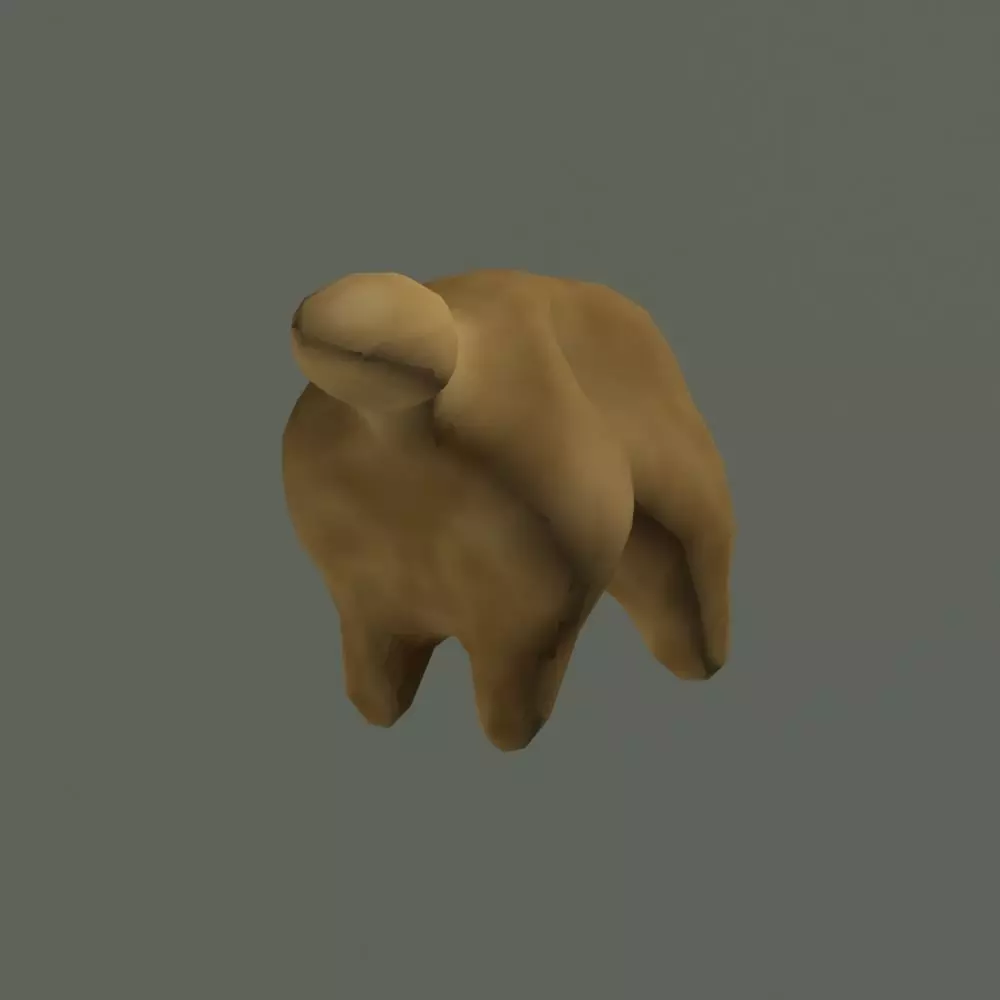 BeastModel camel Low-poly 3D model_0