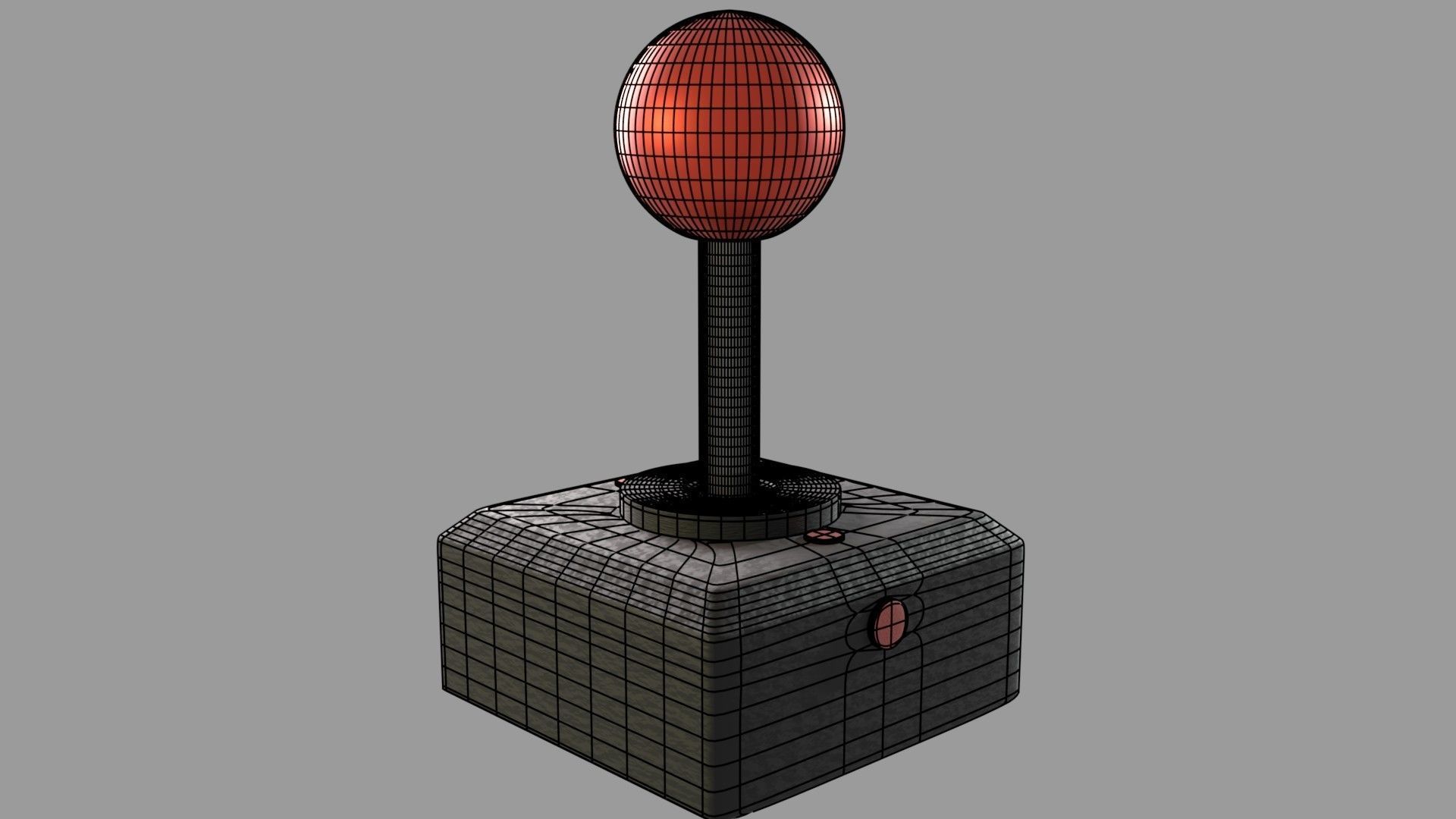 Classic Joystick 3D model_3