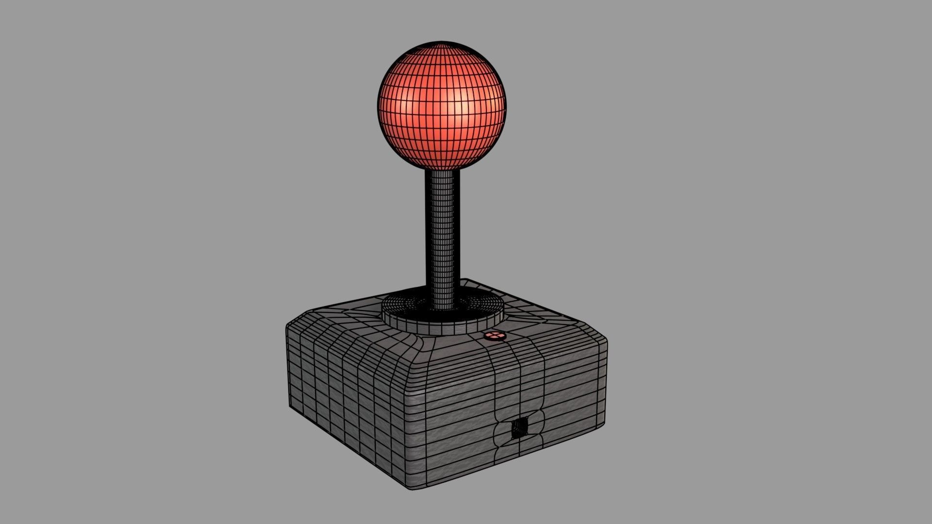 Classic Joystick 3D model_4