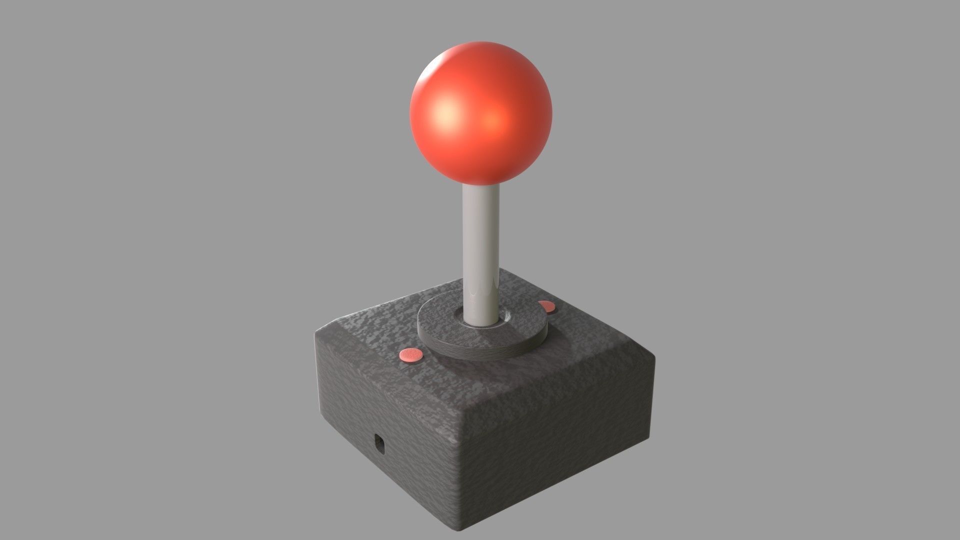 Classic Joystick 3D model_2