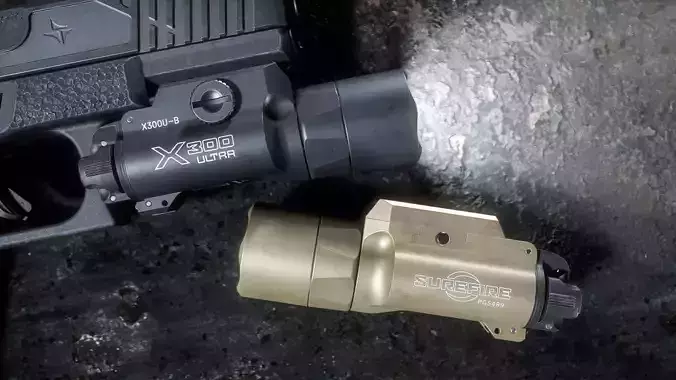 Surefire X300U-B Weapon Mounted Light Low-poly 3D model