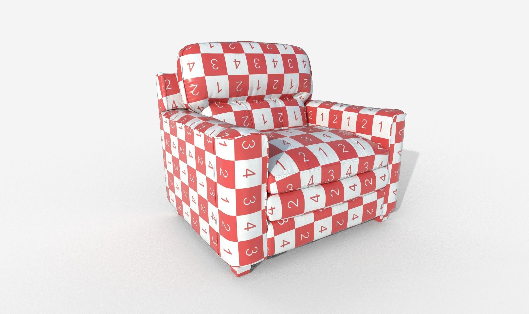 Gleason armchair sofa HI Resolution Low-poly 3D model_12