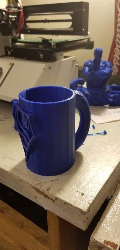 superman-cup superman coffee mug 3D print model_1