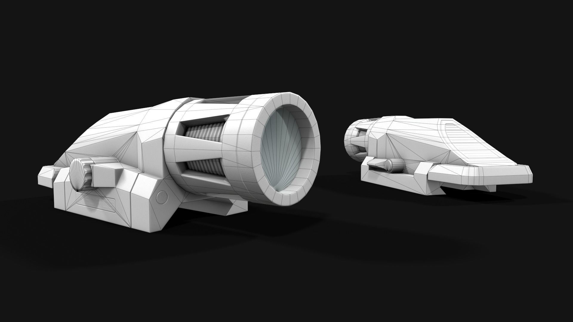 Inforce WML Rifle Weapon Mounted Light Low-poly 3D model_2