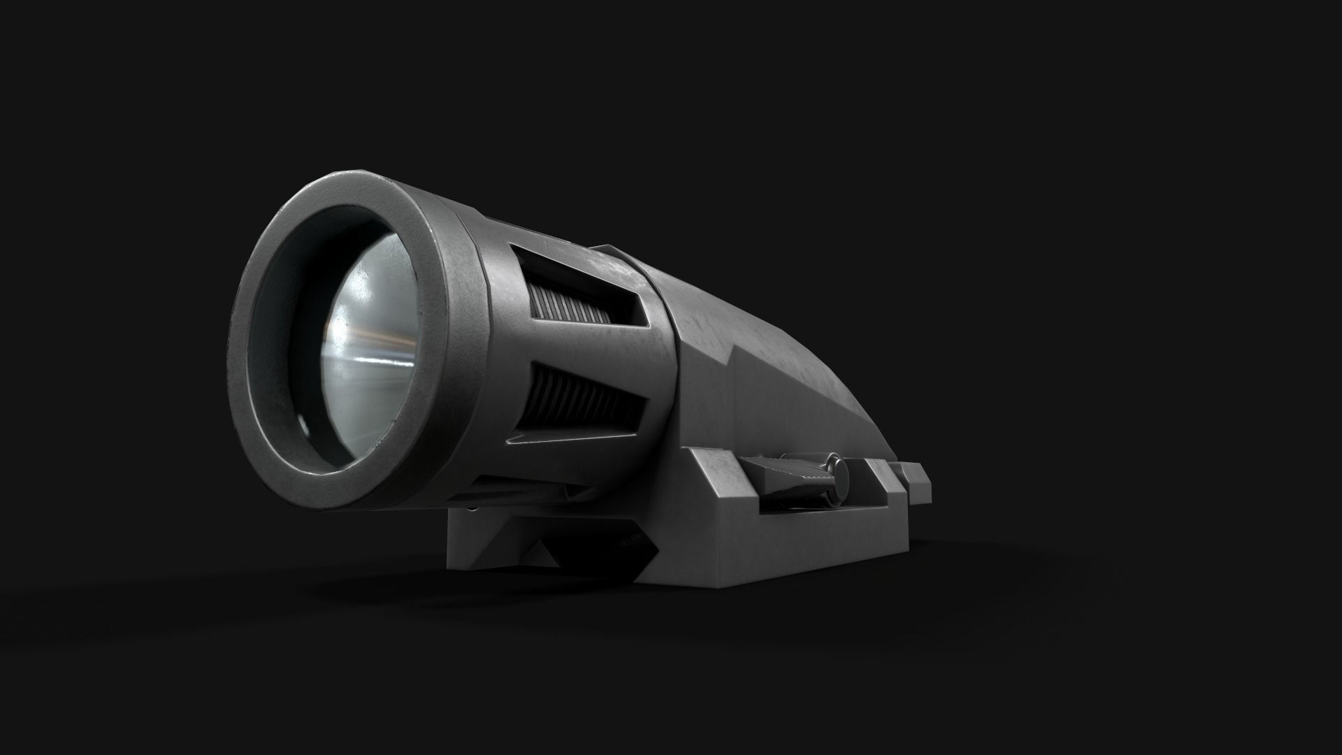 Inforce WML Rifle Weapon Mounted Light Low-poly 3D model_3