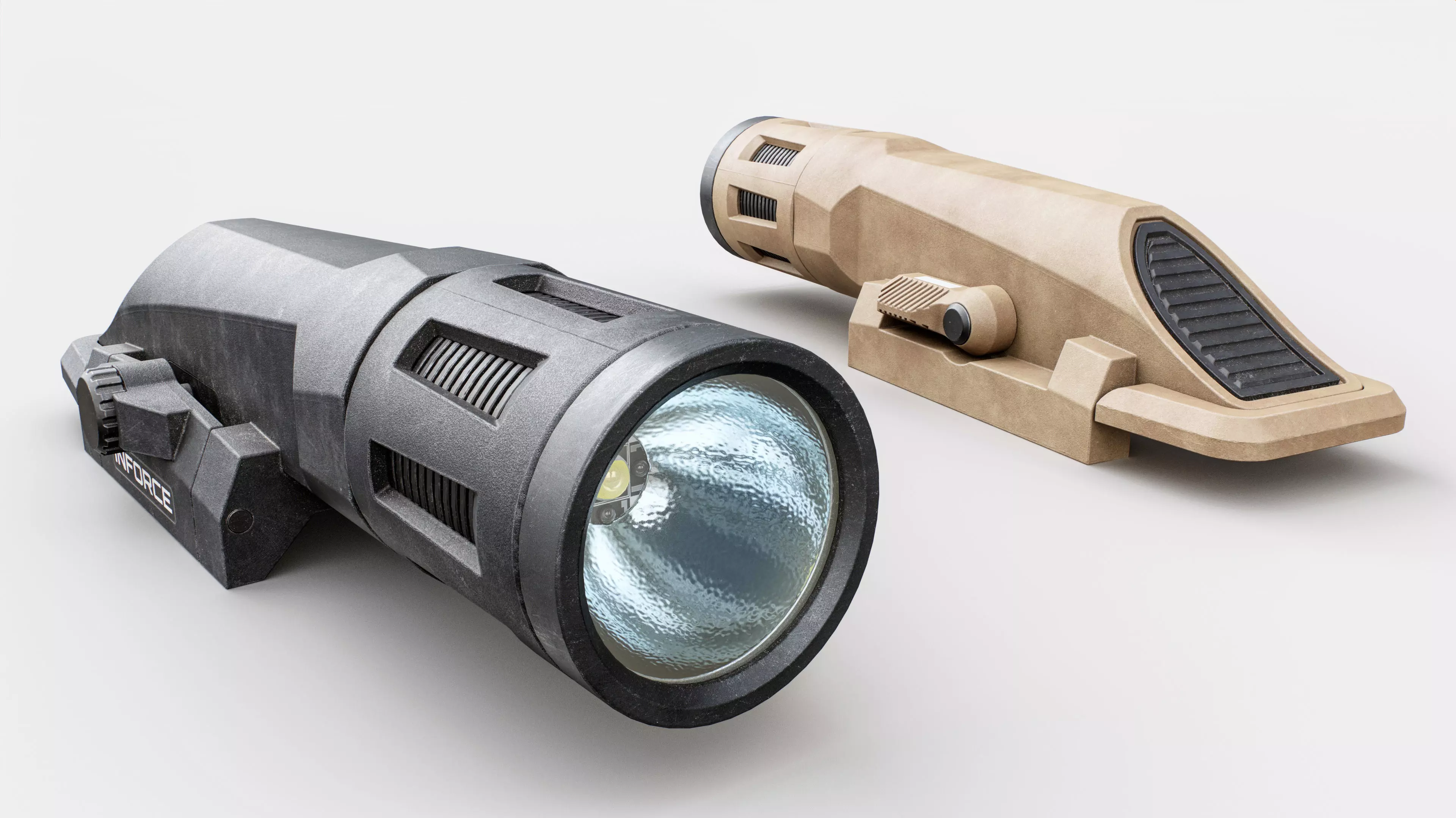 Inforce WMLx Rifle Weapon Mounted Light Low-poly 3D model
