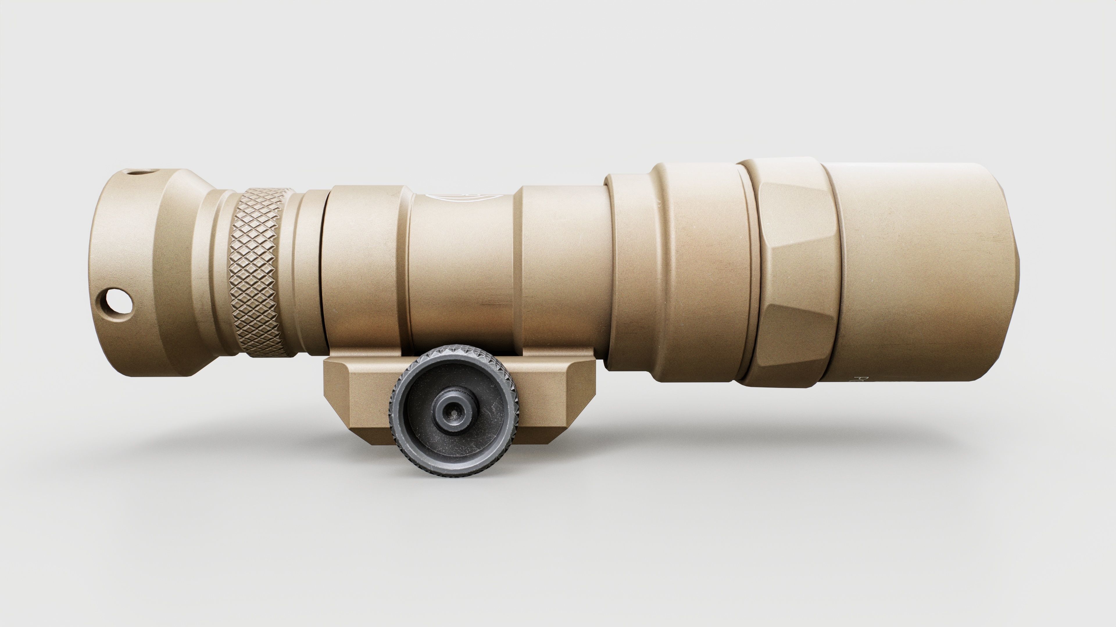 Surefire M300C Compact LED Scout Rifle Weapon Mounted Light Low-poly 3D model_13