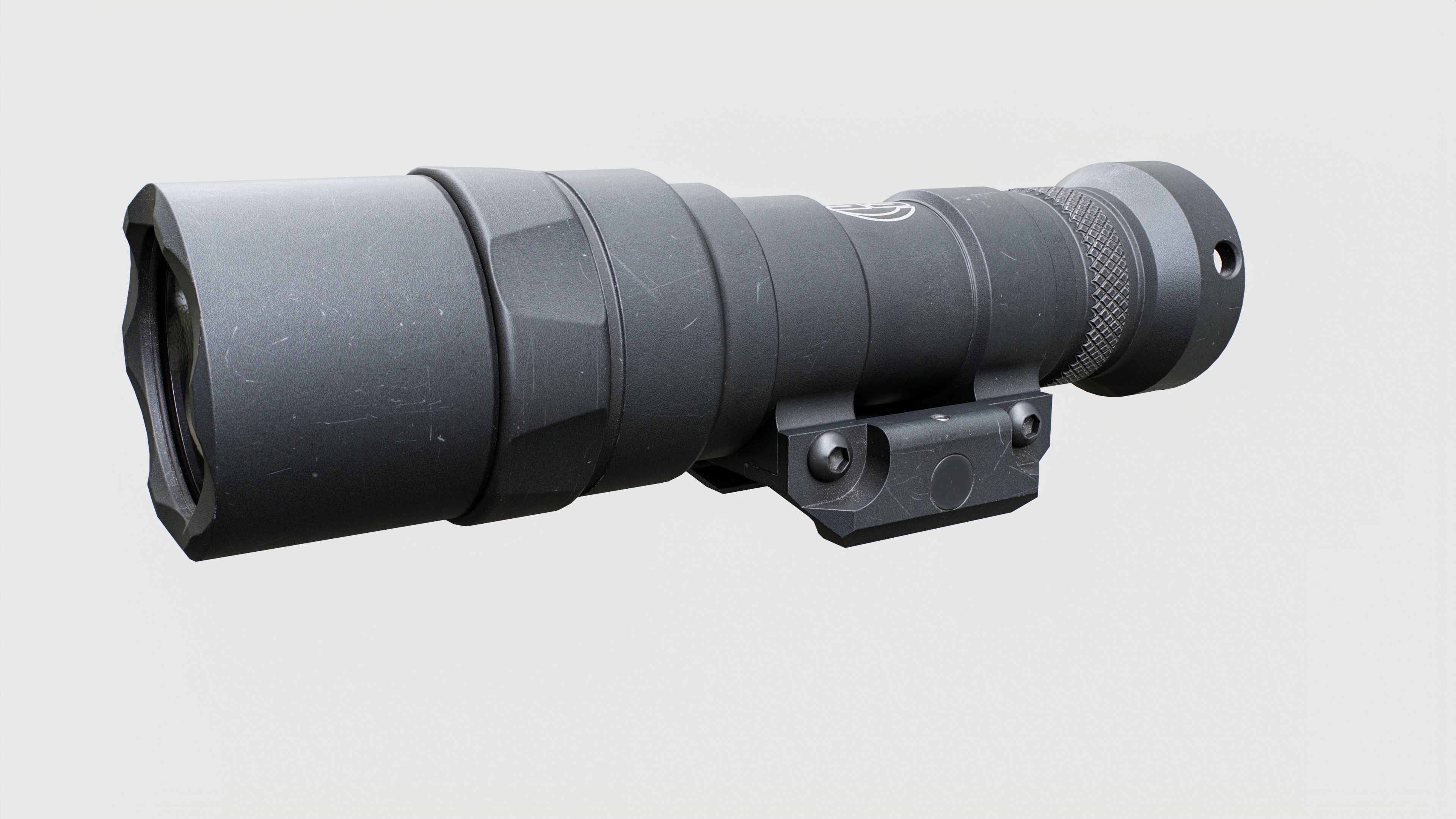 Surefire M300C Compact LED Scout Rifle Weapon Mounted Light Low-poly 3D model_18