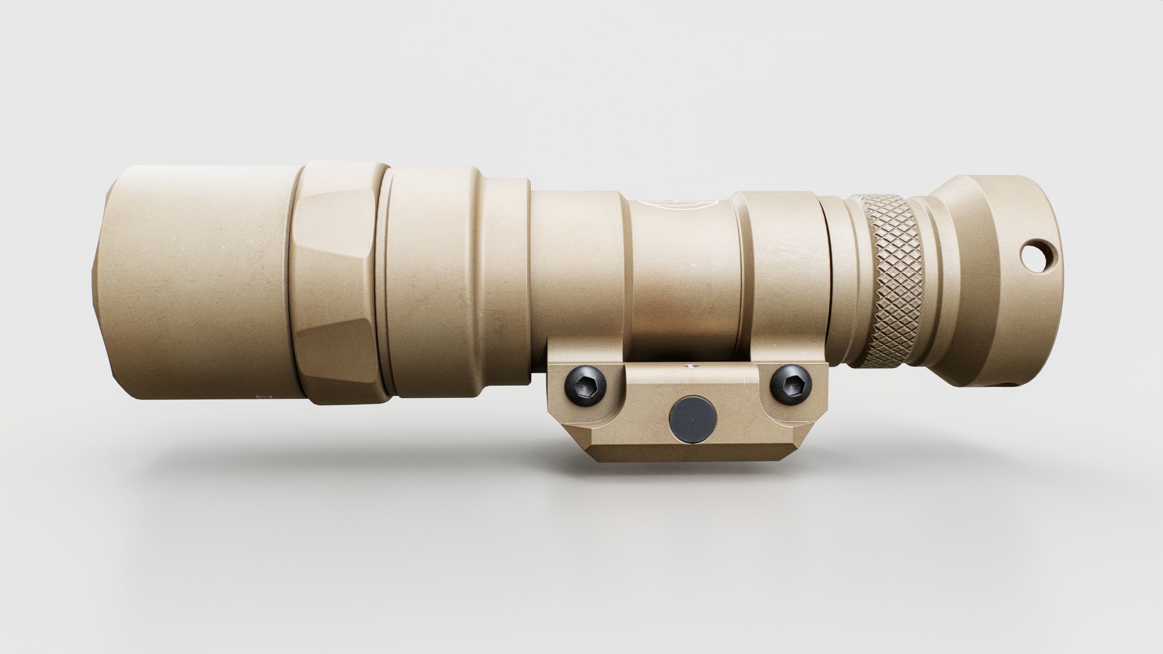 Surefire M300C Compact LED Scout Rifle Weapon Mounted Light Low-poly 3D model_7