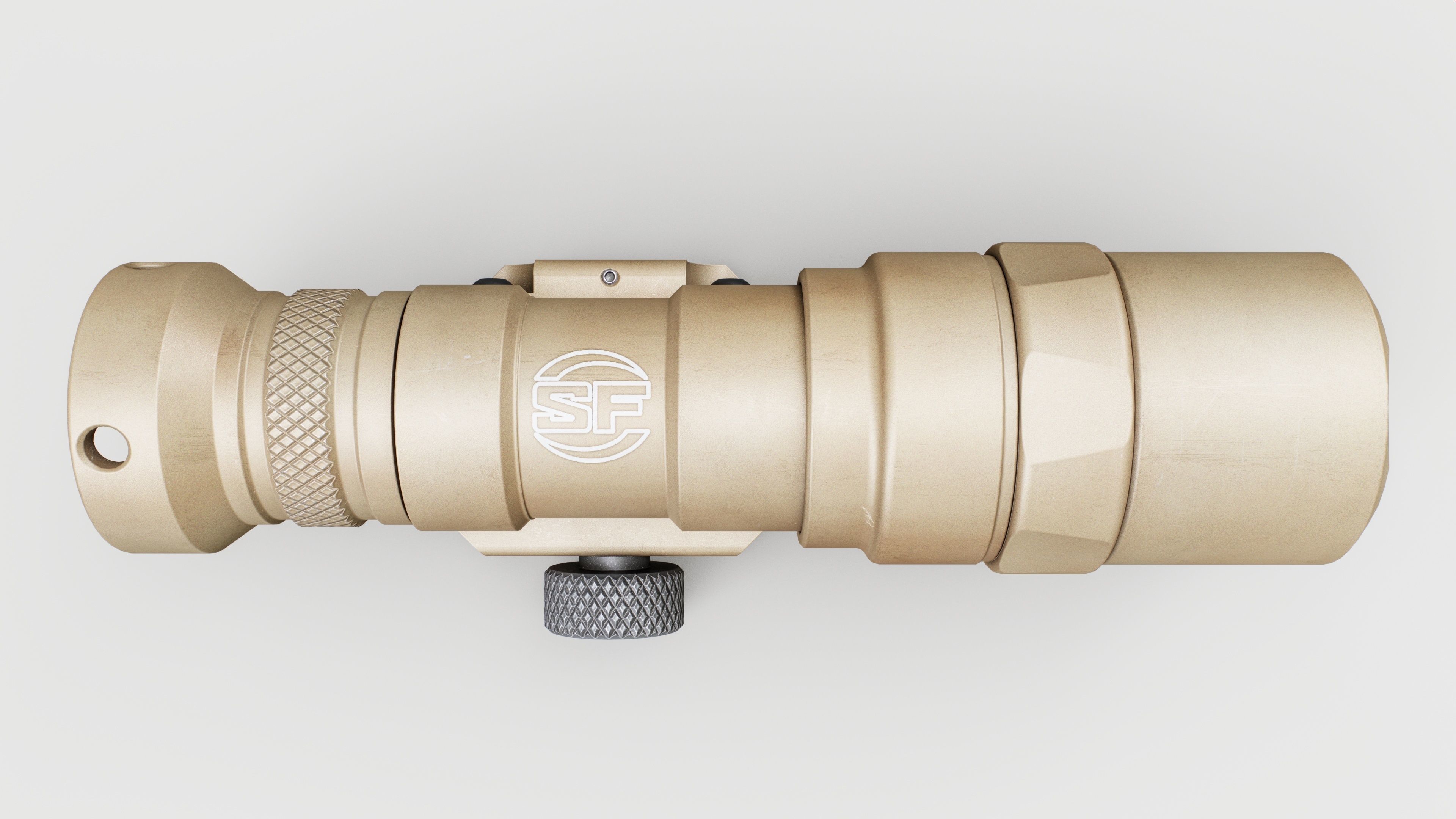 Surefire M300C Compact LED Scout Rifle Weapon Mounted Light Low-poly 3D model_17