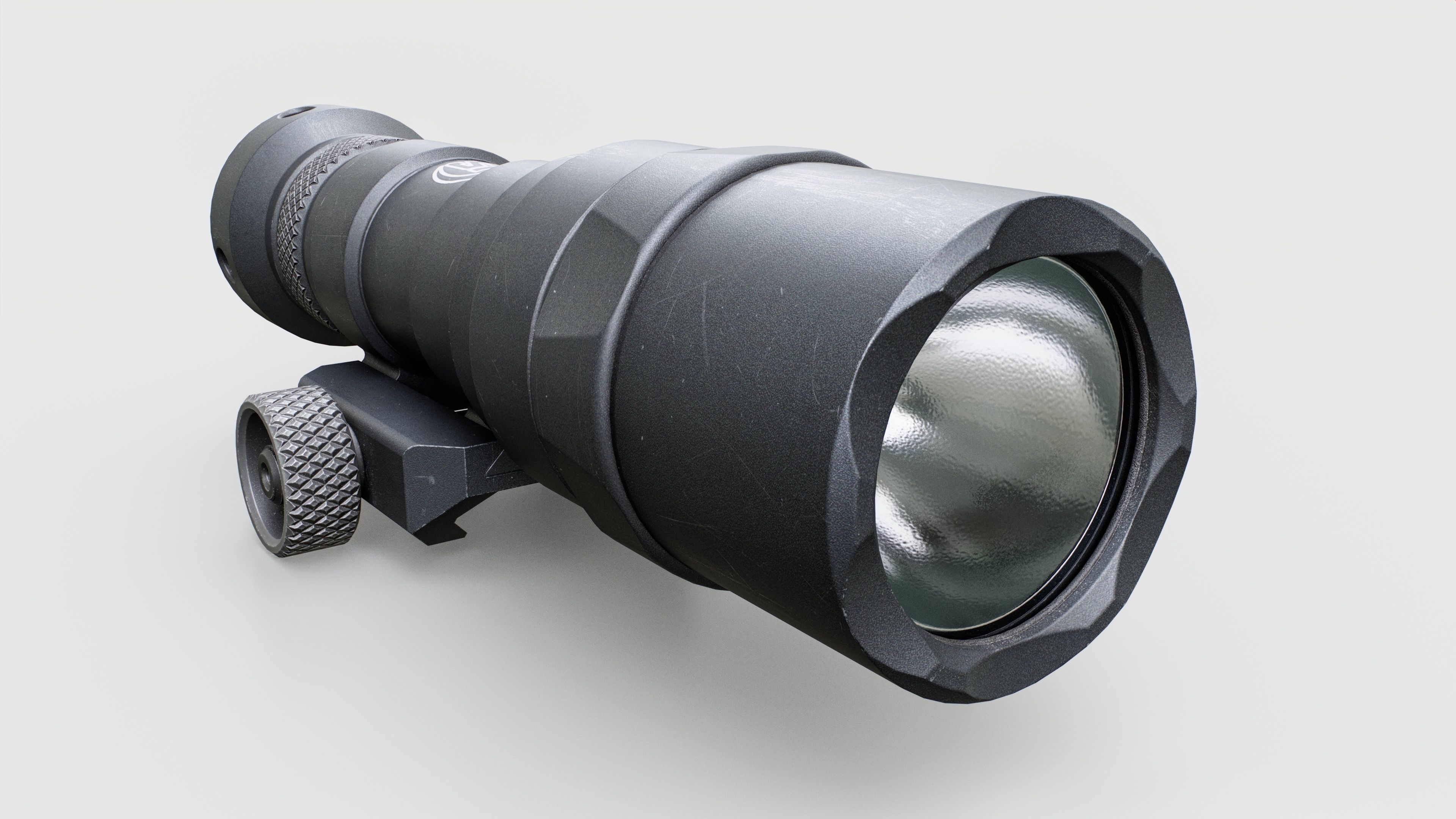 Surefire M300C Compact LED Scout Rifle Weapon Mounted Light Low-poly 3D model_14