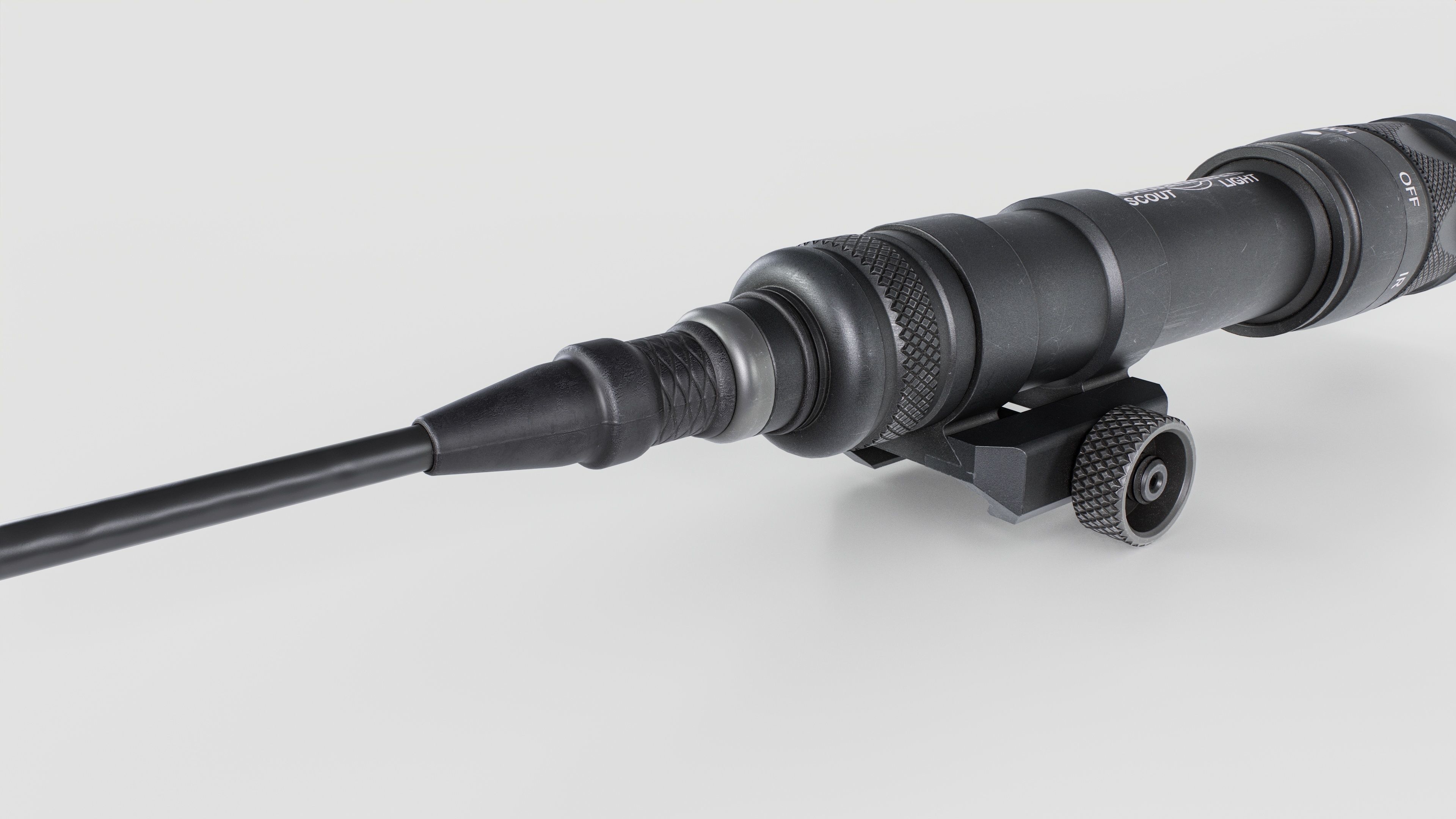 Surefire M600V LED IR Scout Rifle Weapon Mounted Light Low-poly 3D model_19