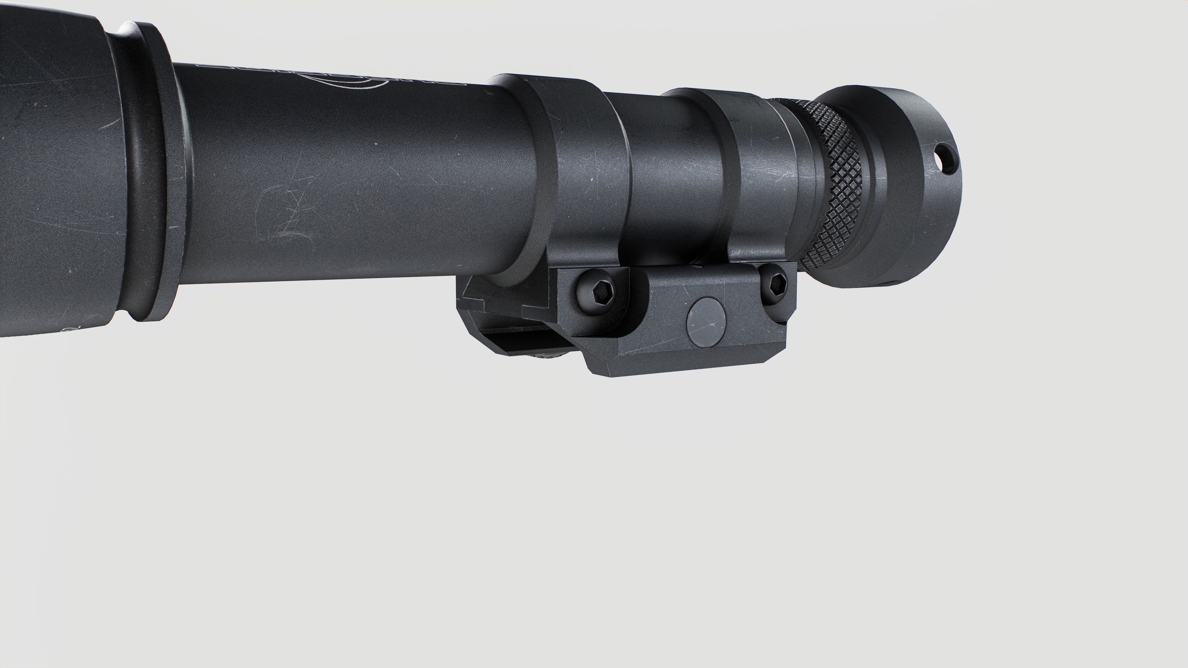 Surefire M600V LED IR Scout Rifle Weapon Mounted Light Low-poly 3D model_22