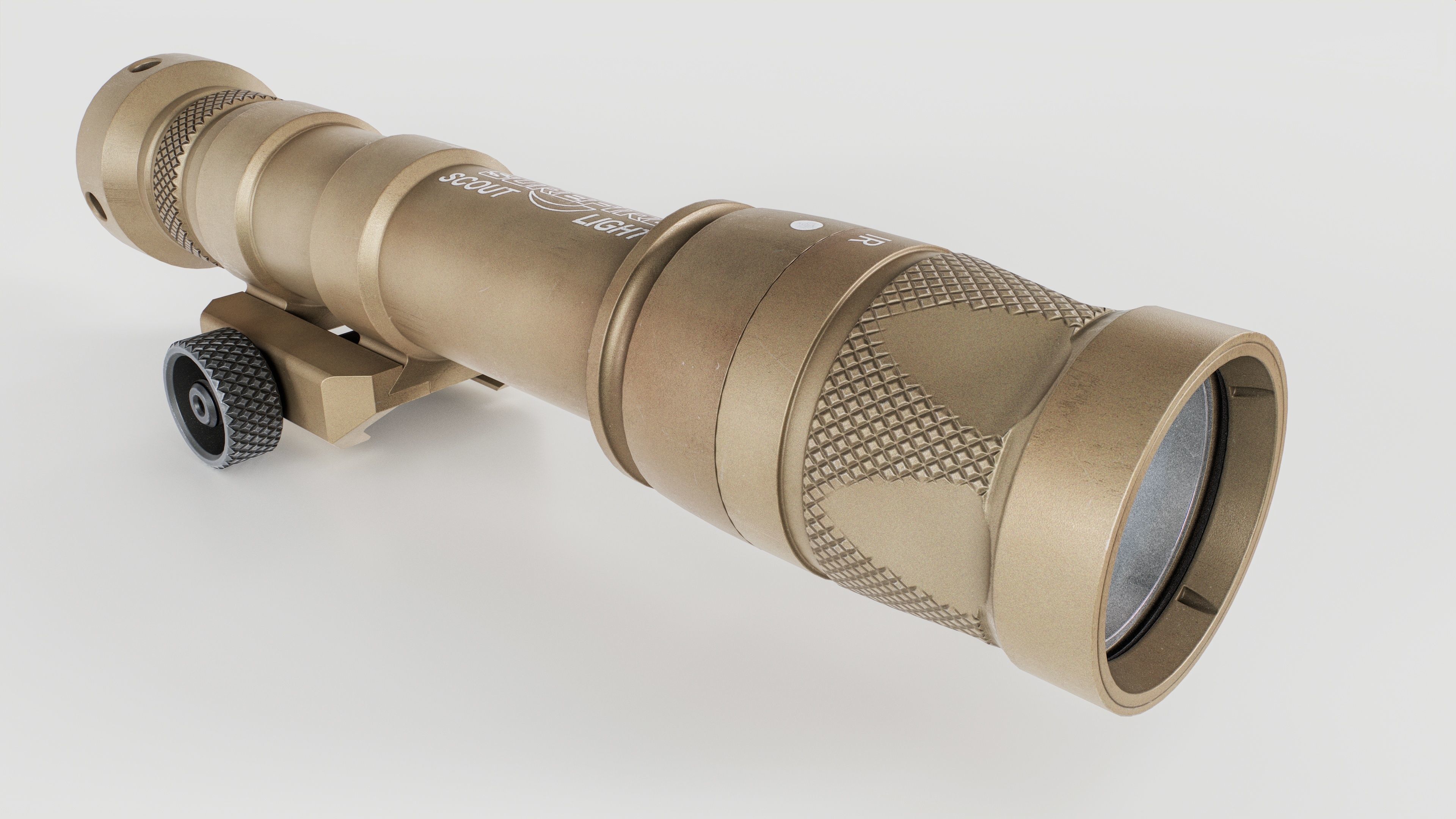 Surefire M600V LED IR Scout Rifle Weapon Mounted Light Low-poly 3D model_15