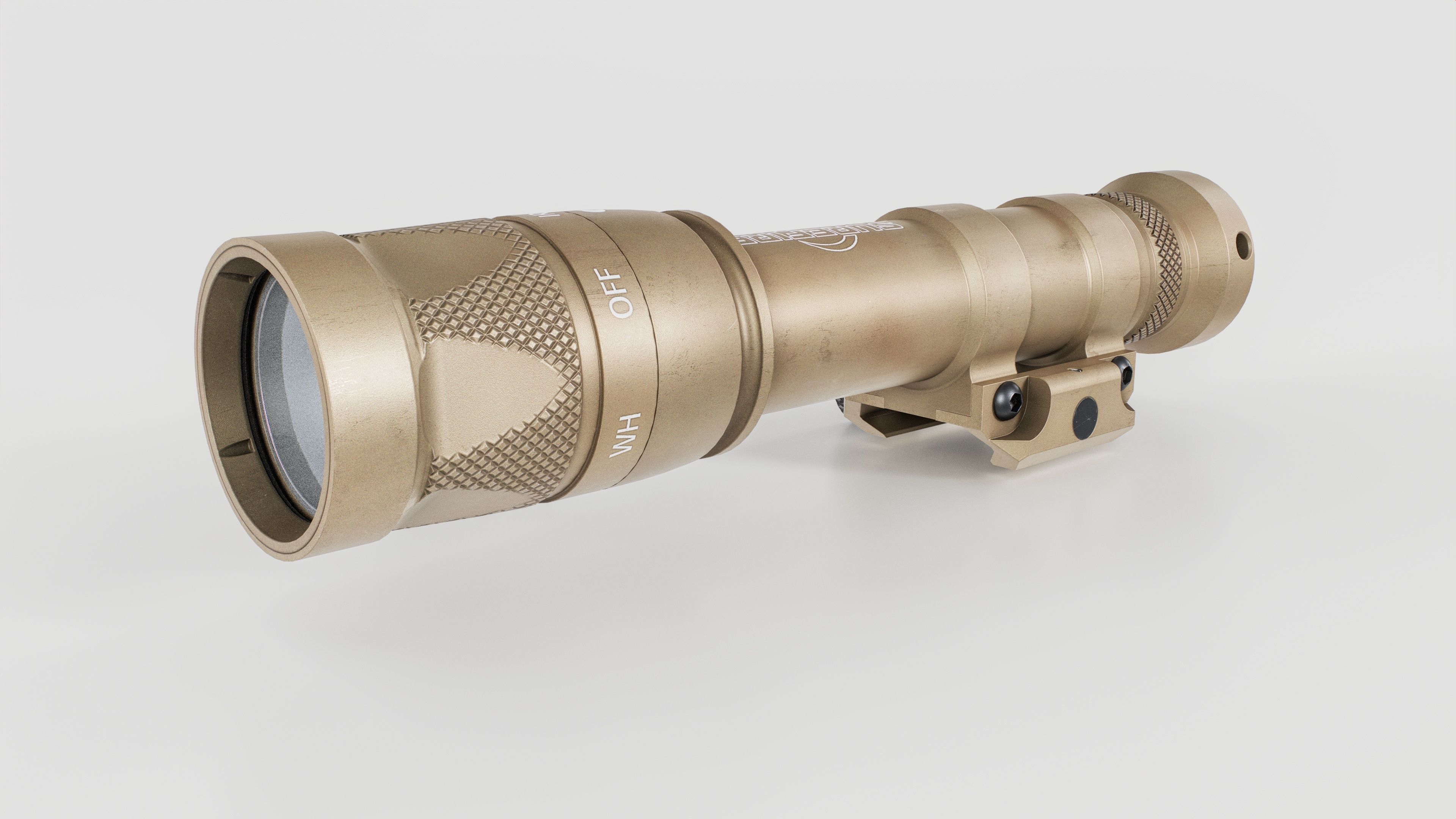 Surefire M600V LED IR Scout Rifle Weapon Mounted Light Low-poly 3D model_4