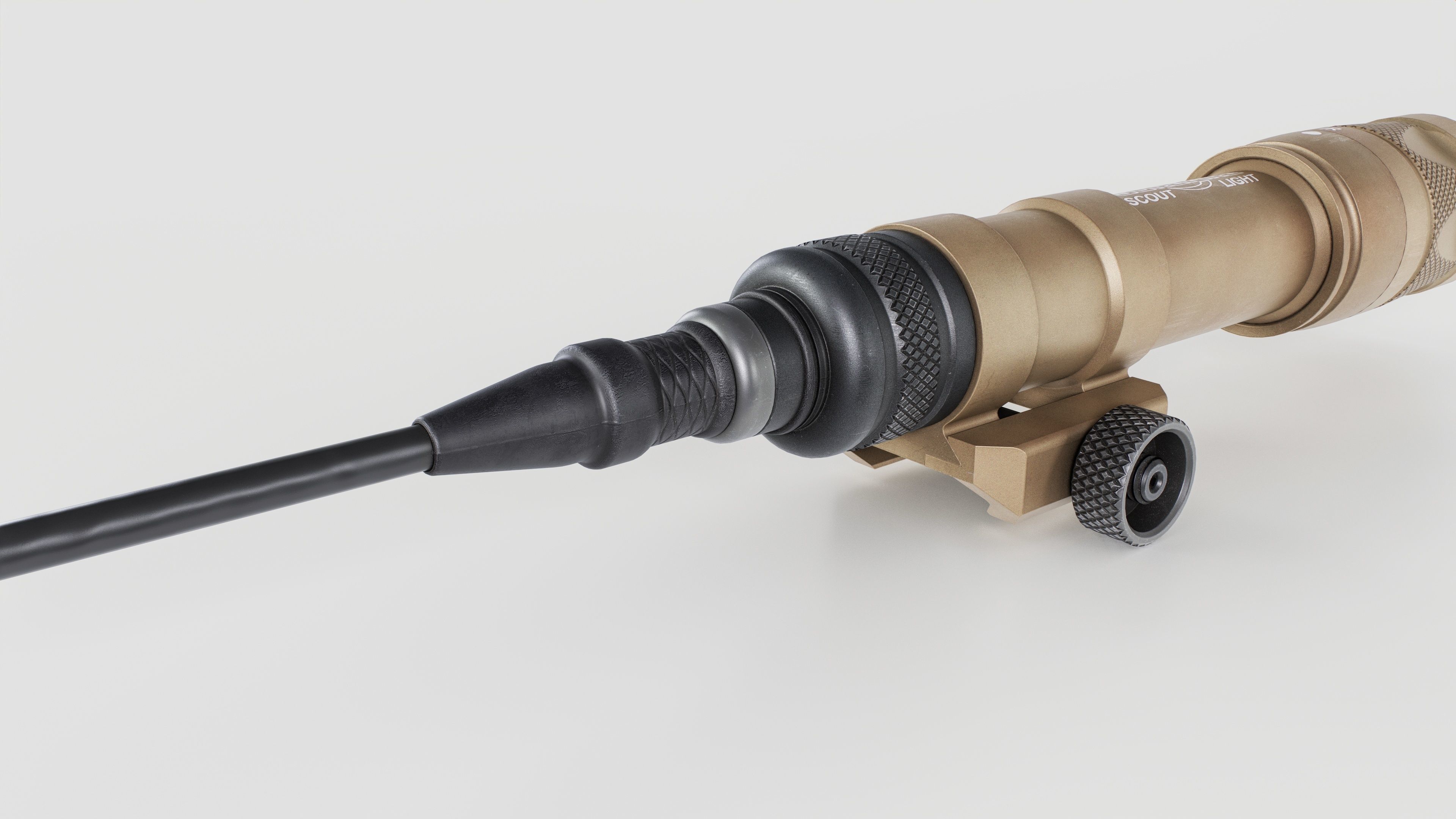 Surefire M600V LED IR Scout Rifle Weapon Mounted Light Low-poly 3D model_20