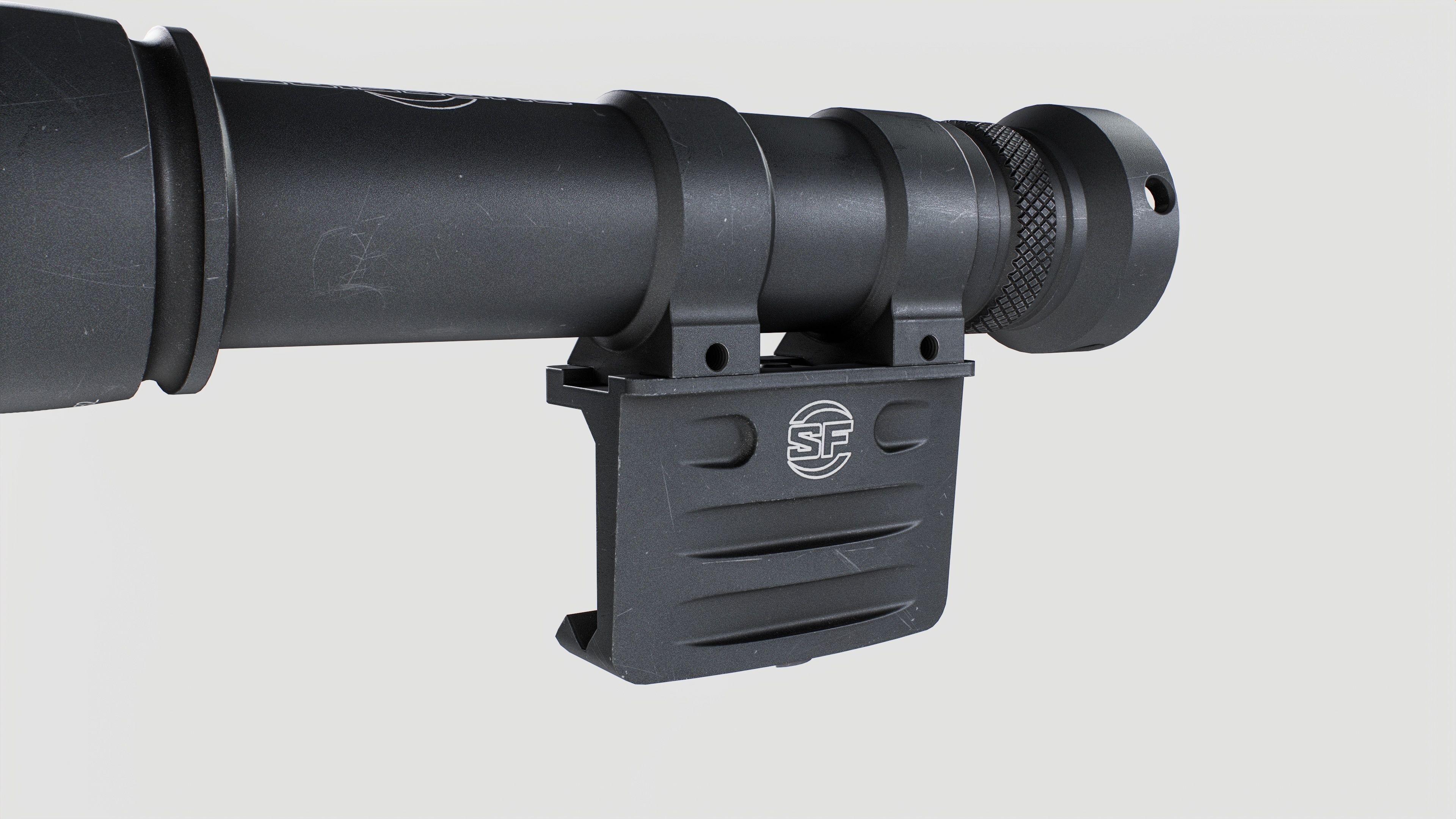 Surefire M600V LED IR Scout Rifle Weapon Mounted Light Low-poly 3D model_24