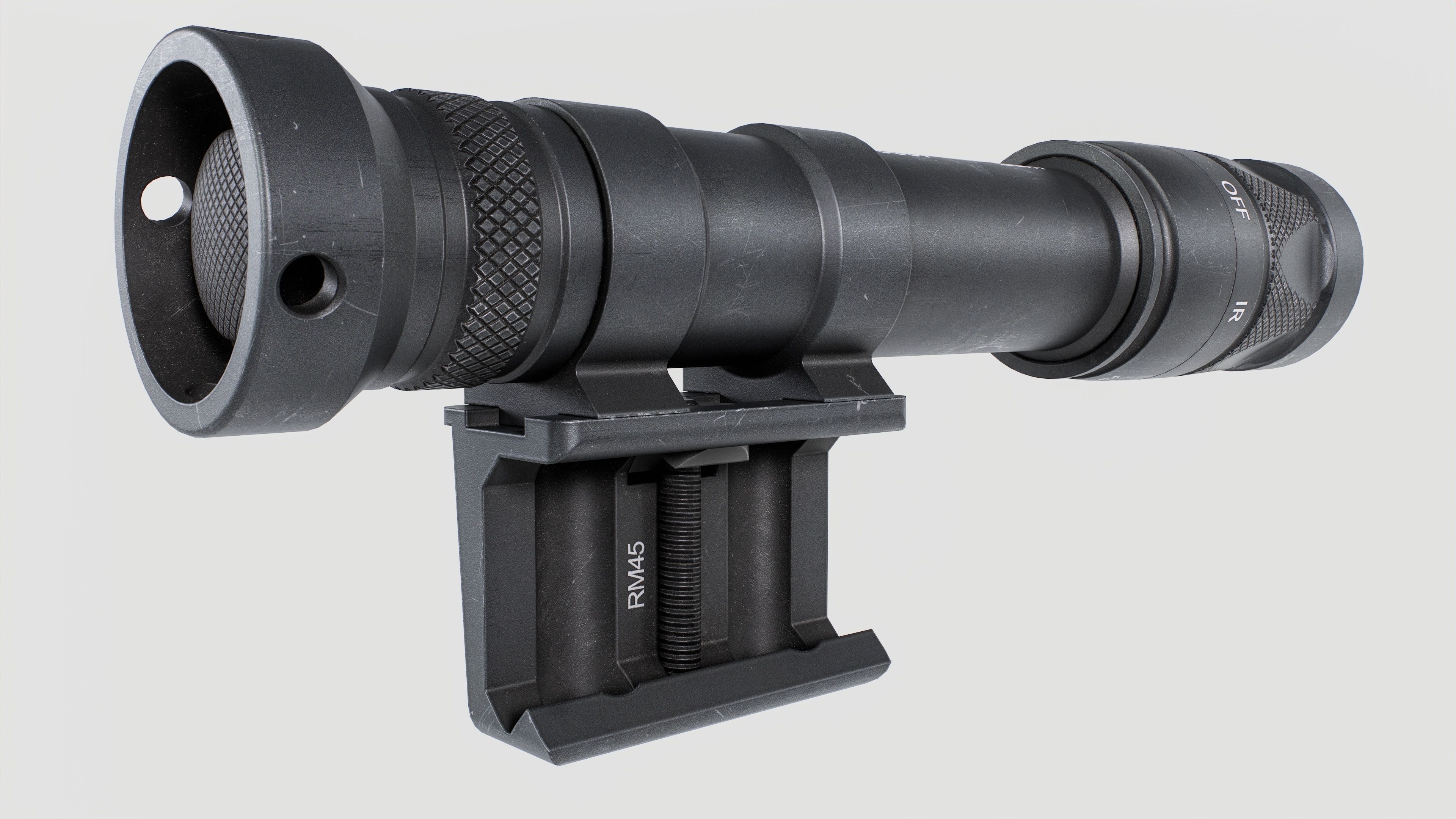 Surefire M600V LED IR Scout Rifle Weapon Mounted Light Low-poly 3D model_30