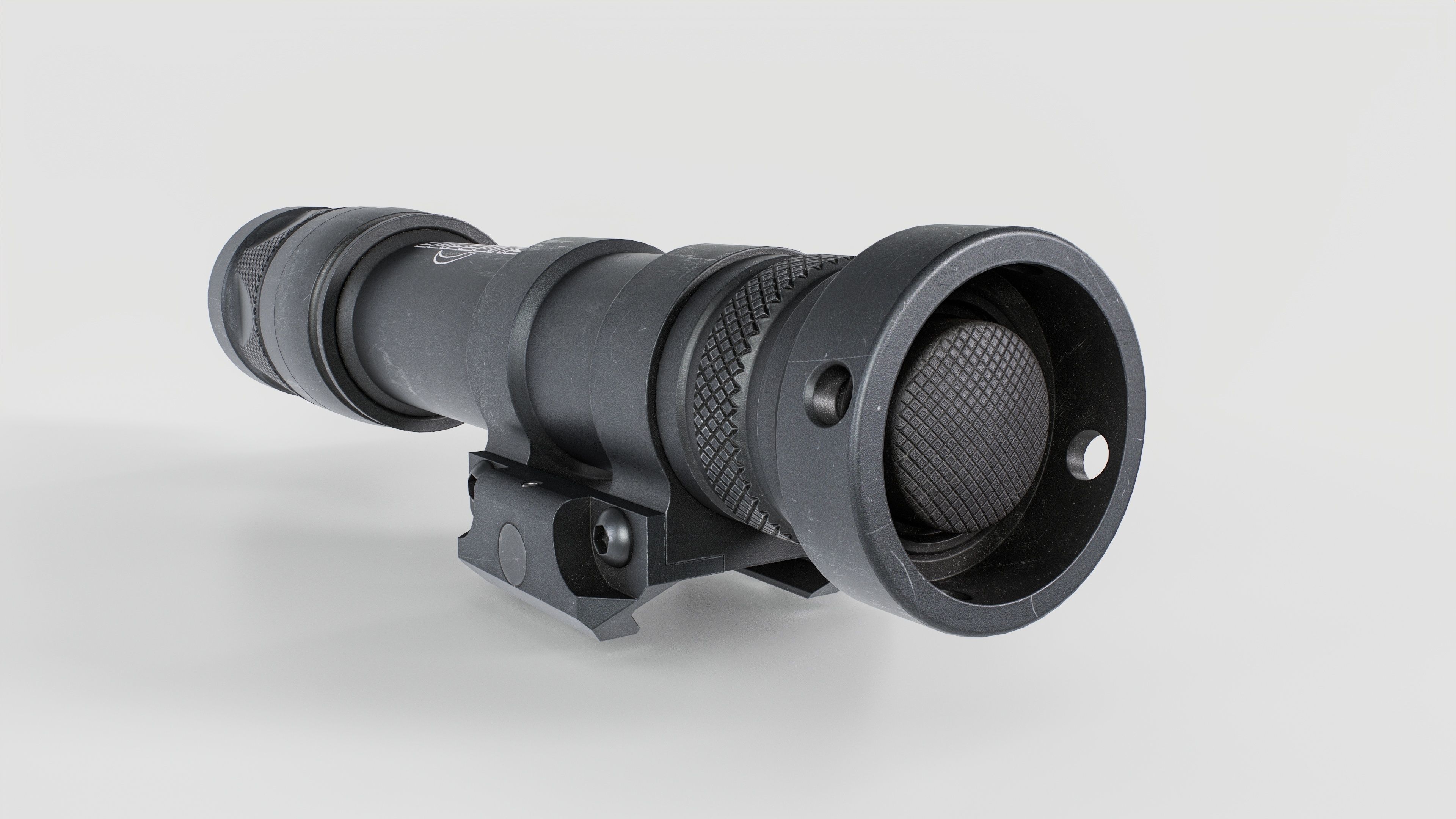 Surefire M600V LED IR Scout Rifle Weapon Mounted Light Low-poly 3D model_8