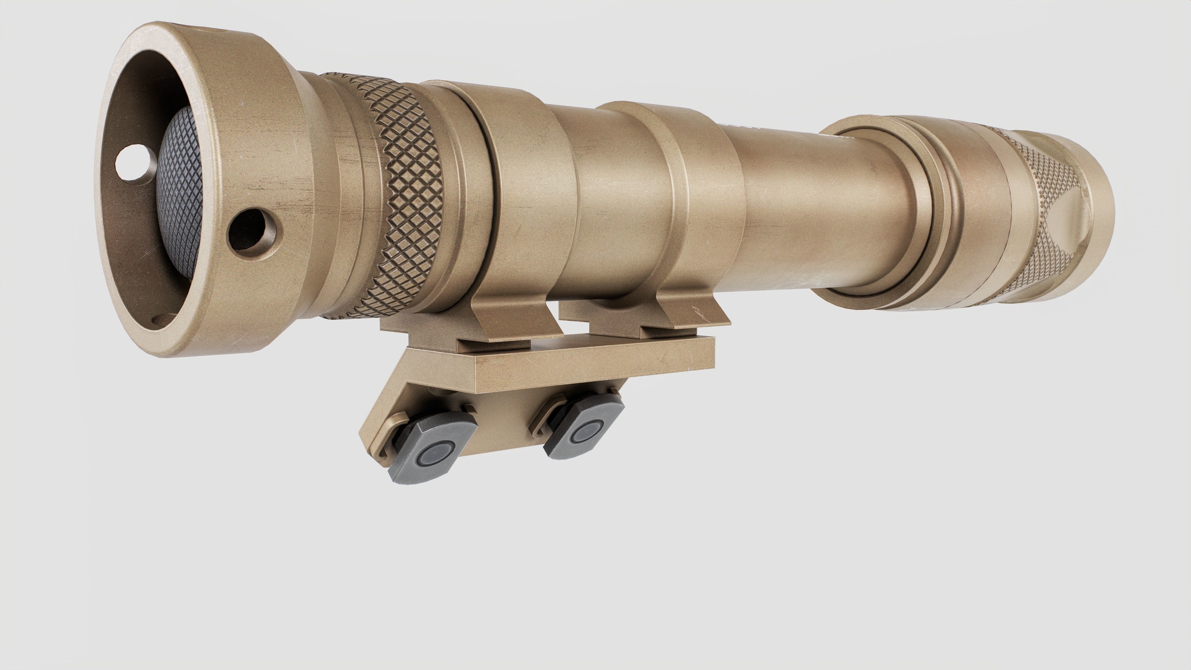 Surefire M600V LED IR Scout Rifle Weapon Mounted Light Low-poly 3D model_33