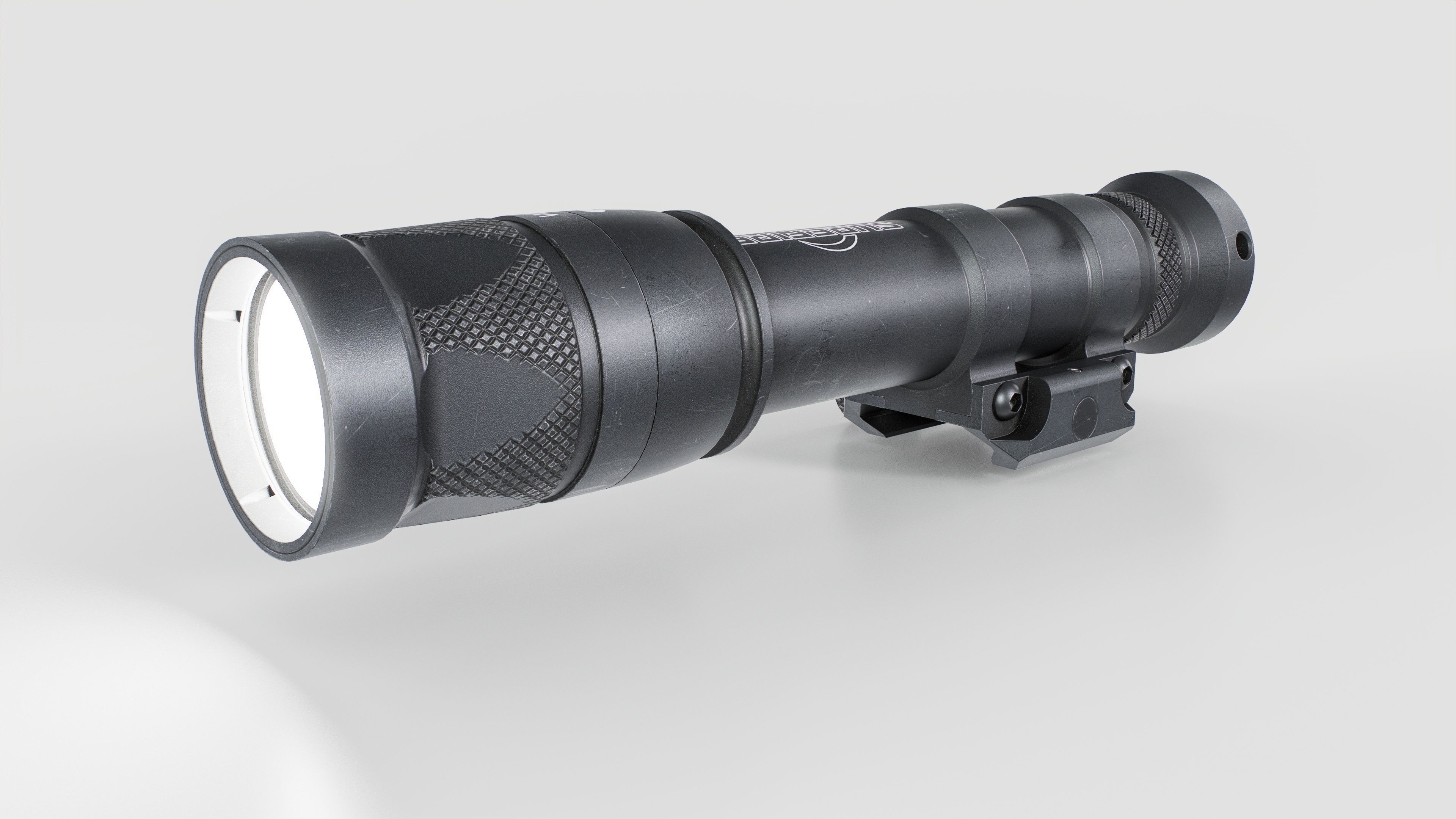 Surefire M600V LED IR Scout Rifle Weapon Mounted Light Low-poly 3D model_3