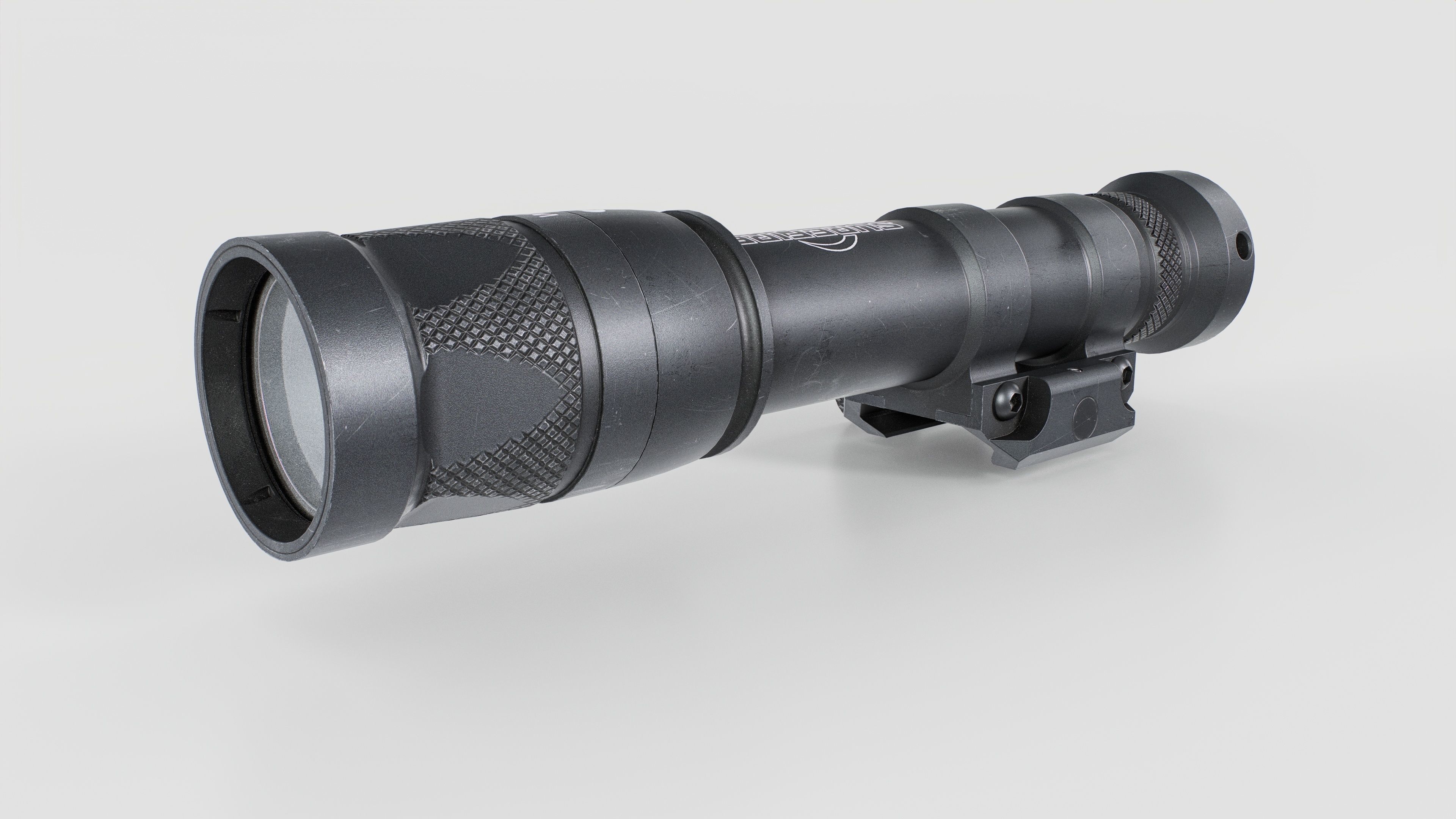 Surefire M600V LED IR Scout Rifle Weapon Mounted Light Low-poly 3D model_2