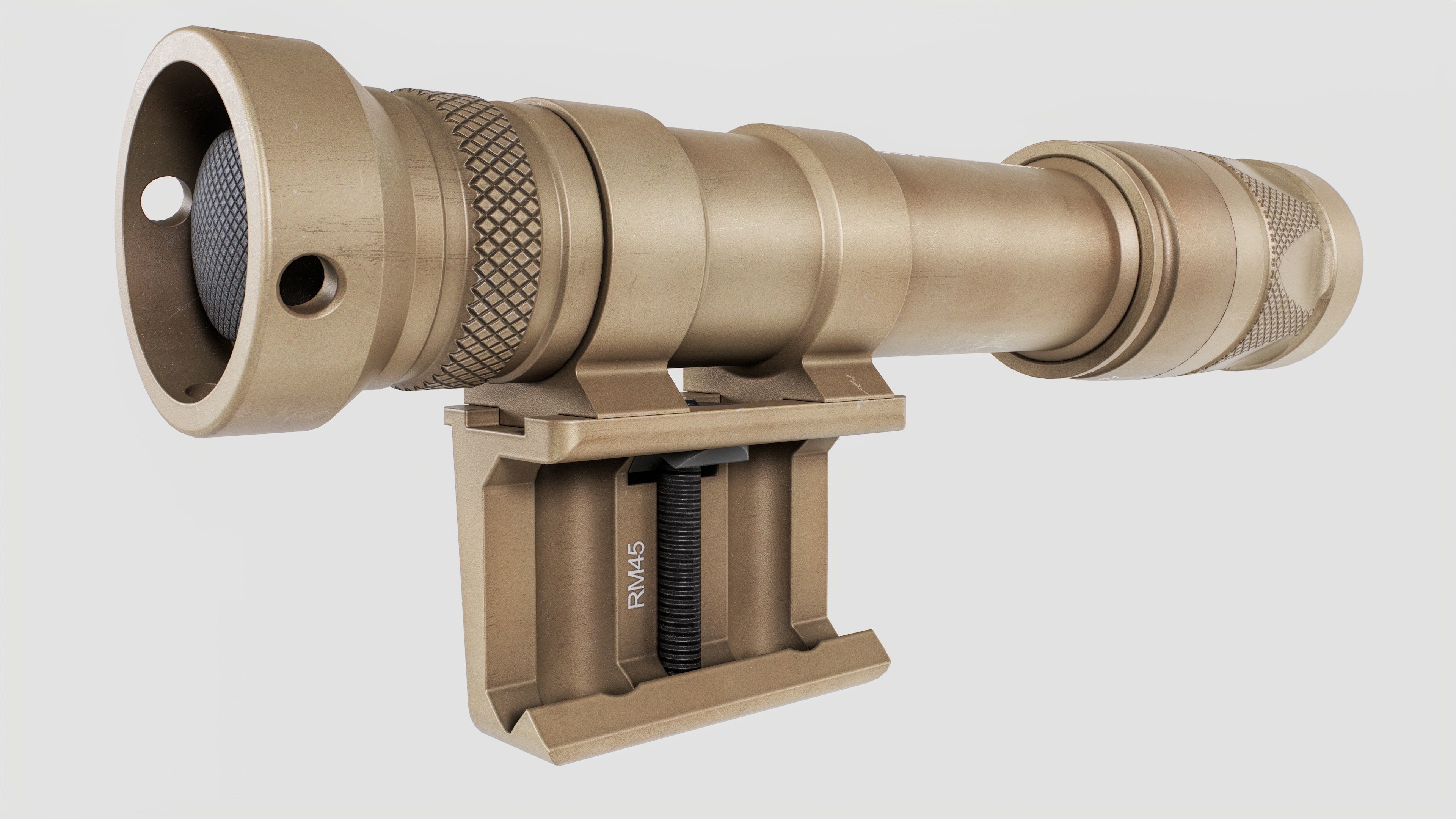 Surefire M600V LED IR Scout Rifle Weapon Mounted Light Low-poly 3D model_31