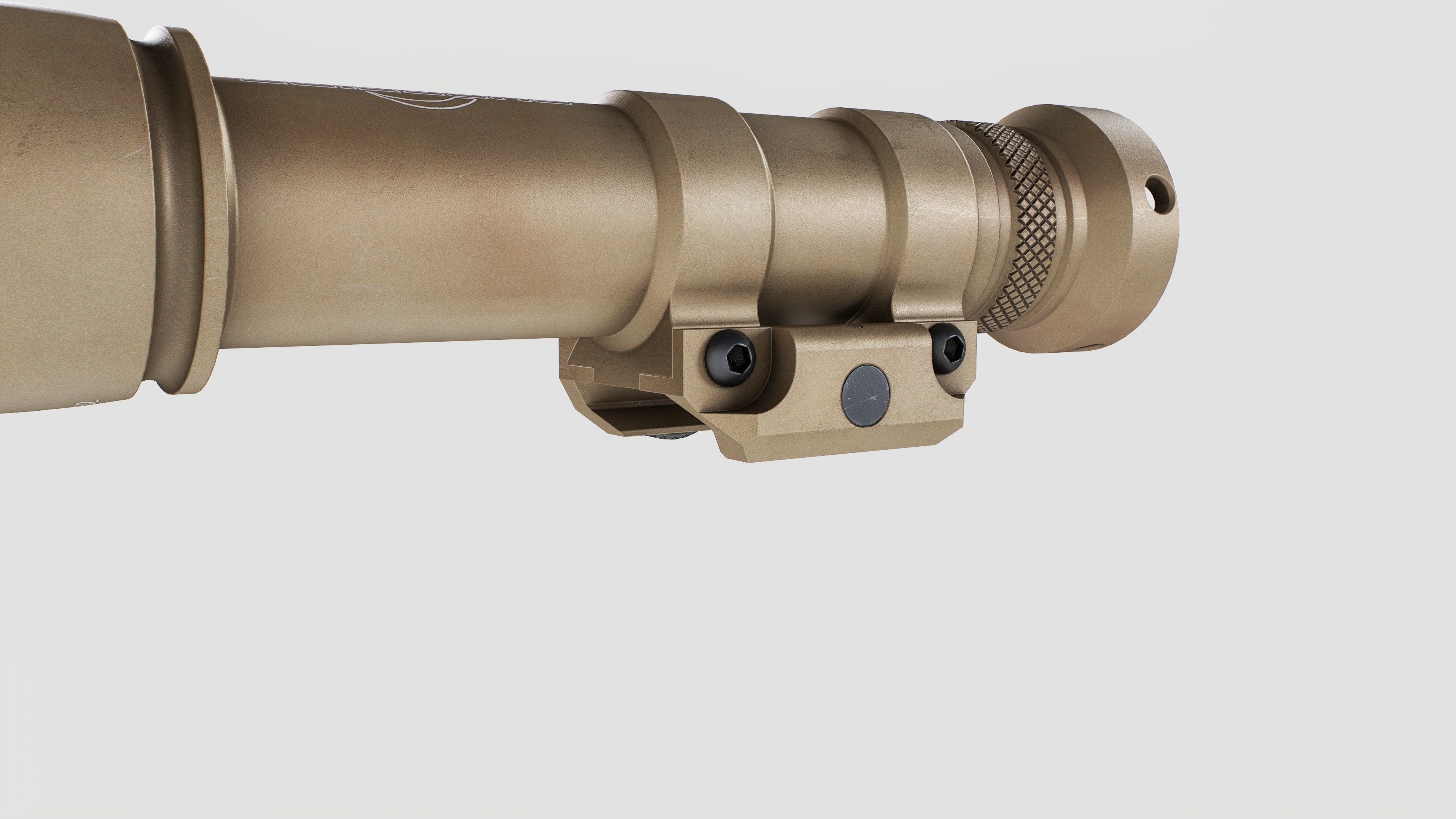 Surefire M600V LED IR Scout Rifle Weapon Mounted Light Low-poly 3D model_23