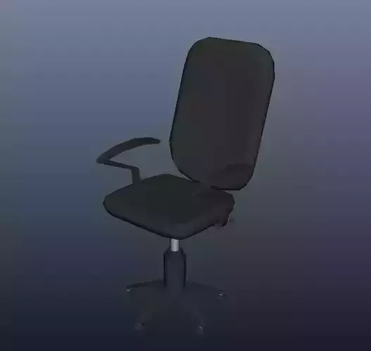 Low Poly Office Rolling Chair