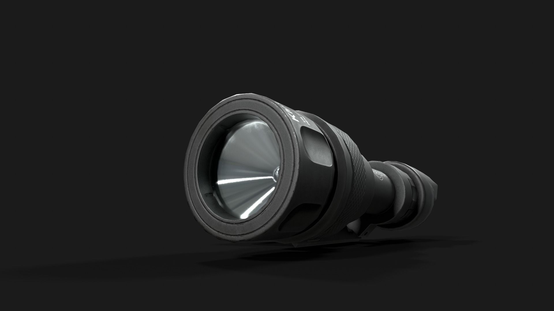 Surefire M952V LED IR Scout Rifle Weapon Mounted Light Low-poly 3D model_28