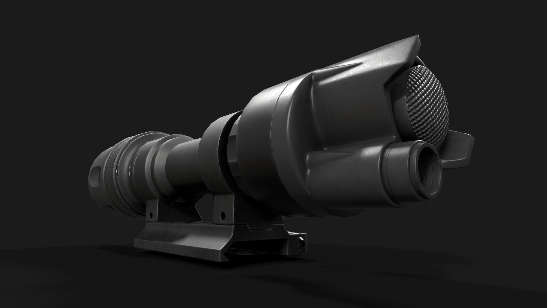 Surefire M952V LED IR Scout Rifle Weapon Mounted Light Low-poly 3D model_6