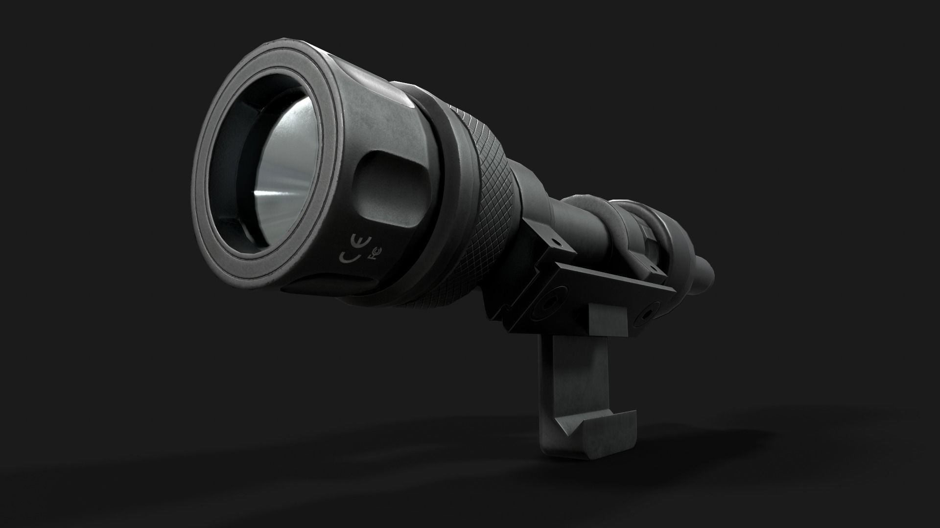 Surefire M952V LED IR Scout Rifle Weapon Mounted Light Low-poly 3D model_20