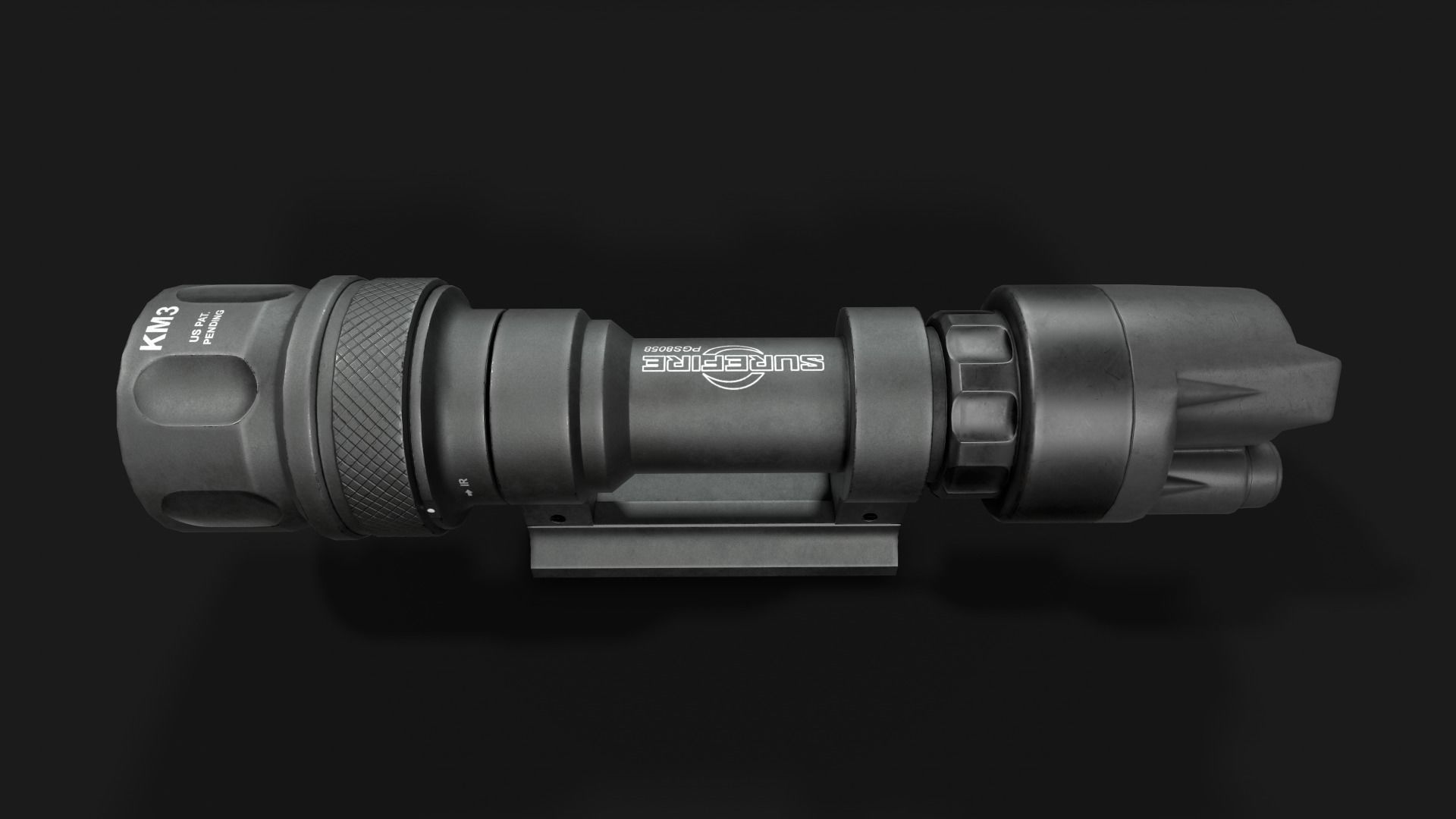 Surefire M952V LED IR Scout Rifle Weapon Mounted Light Low-poly 3D model_14