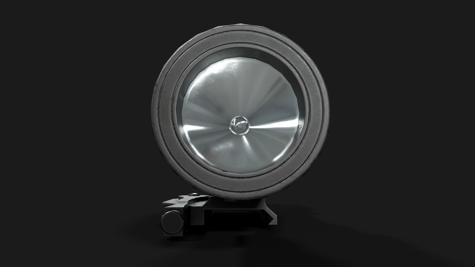 Surefire M952V LED IR Scout Rifle Weapon Mounted Light Low-poly 3D model_11