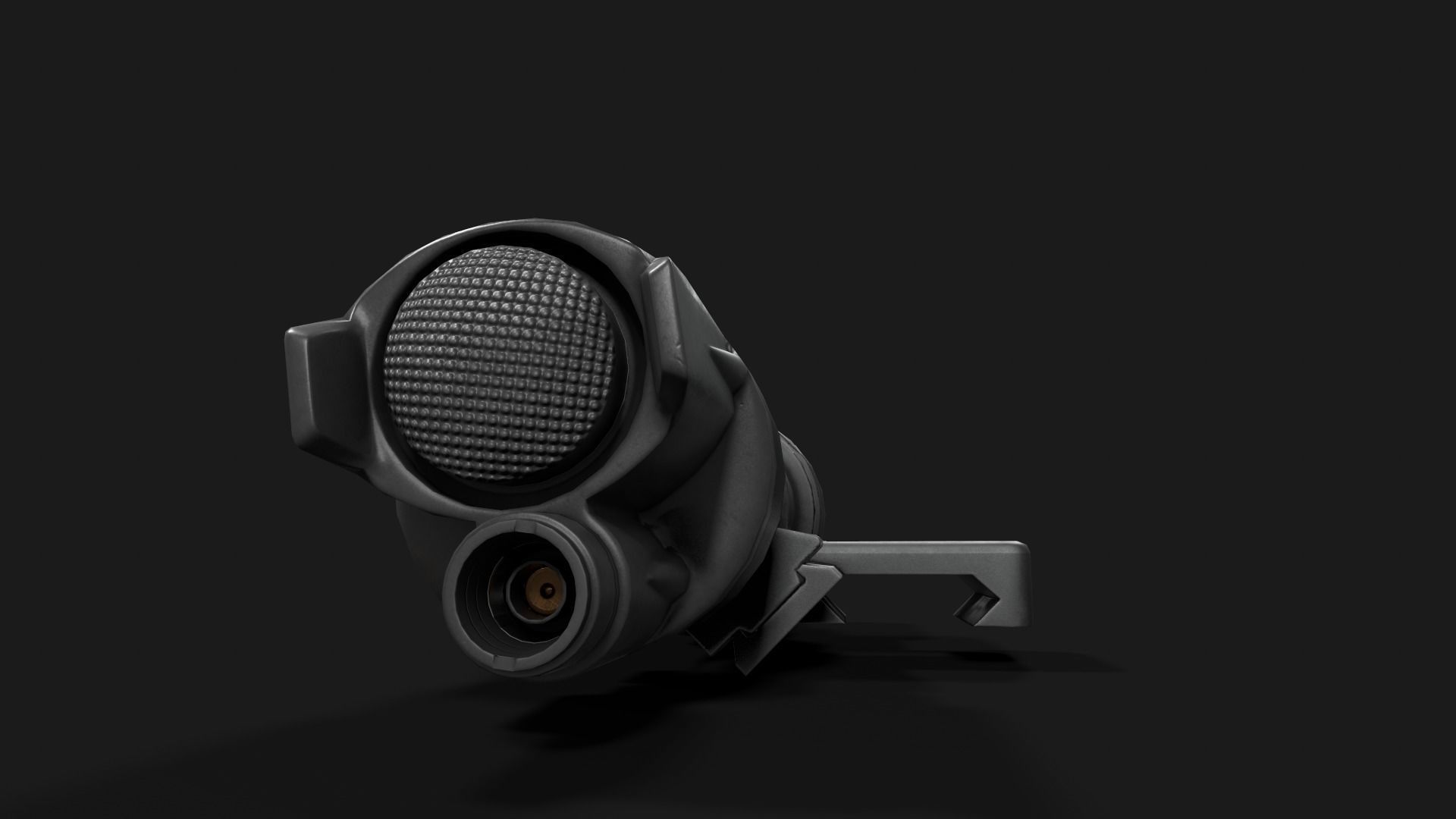 Surefire M952V LED IR Scout Rifle Weapon Mounted Light Low-poly 3D model_31