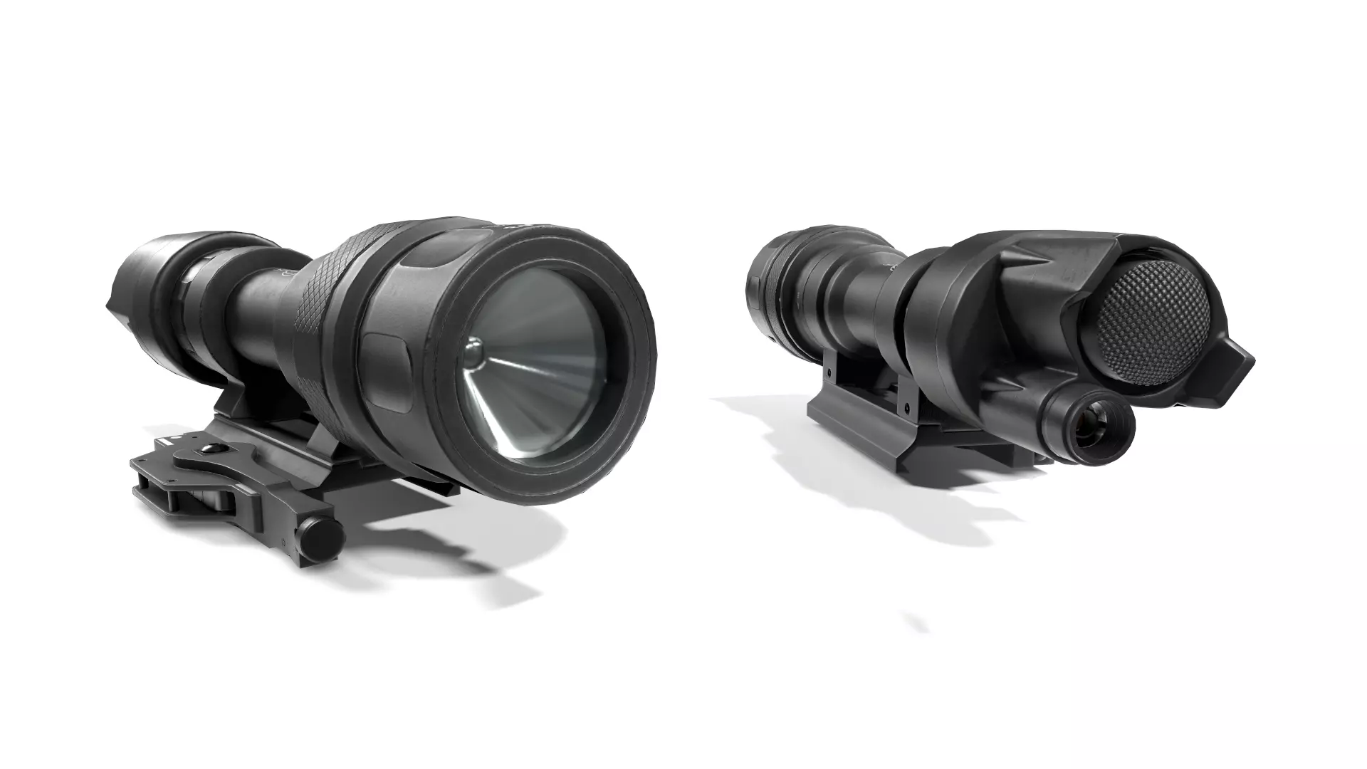 Surefire M952V LED IR Scout Rifle Weapon Mounted Light Low-poly 3D model_0